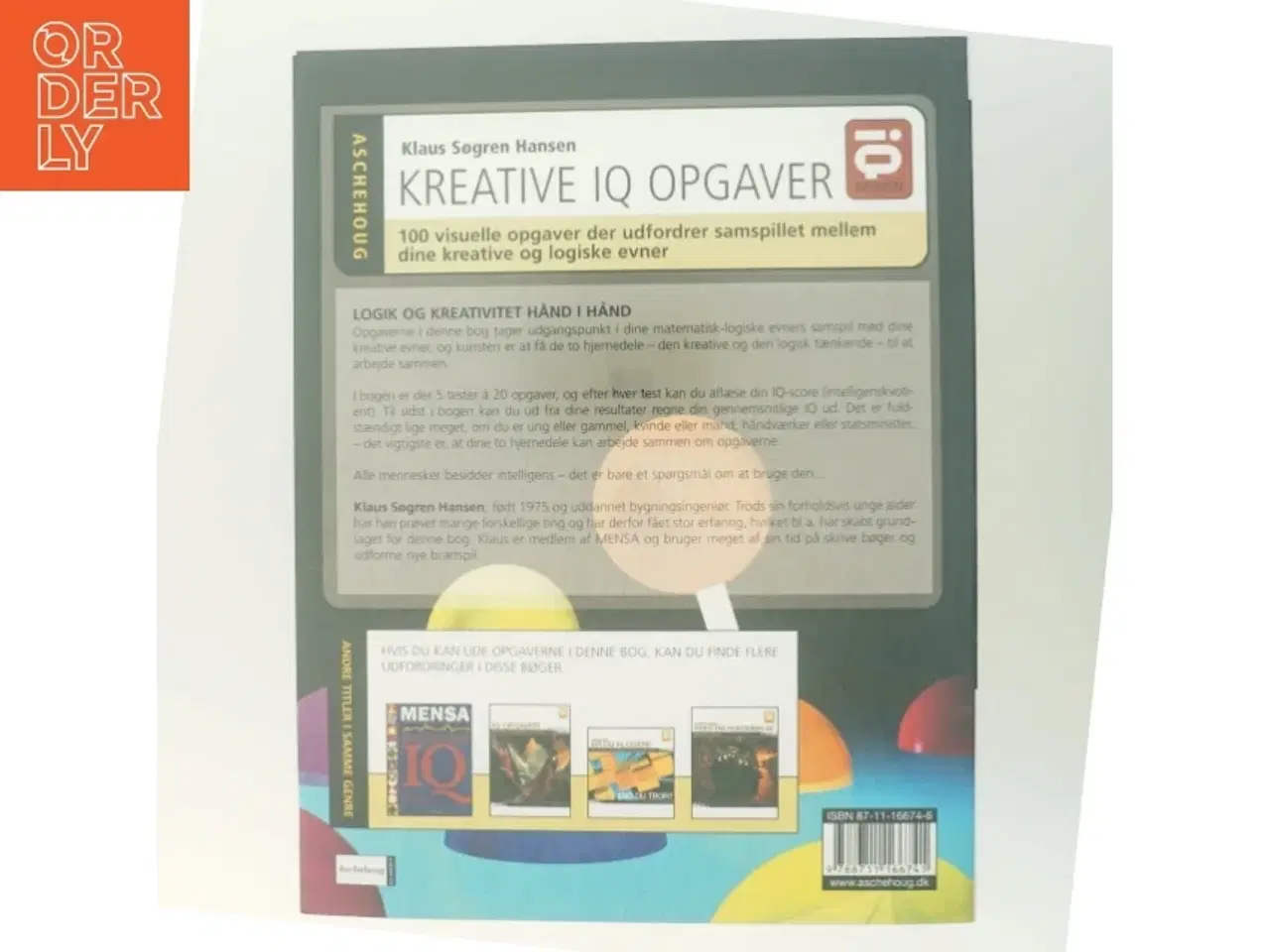 Billede 3 - Kreative IQ opgaver : 100 visuelle opgaver der udfordrer samspillet mellem dine kreative og dine logiske evner af Klaus Søgren Hansen (Bog)