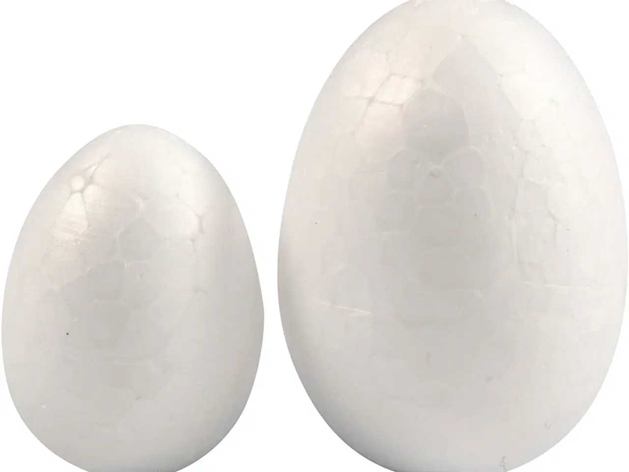 Billede 1 - Æg, H: 35+48 mm, B: 25+35 mm, hvid, 10stk./ 1 pk.