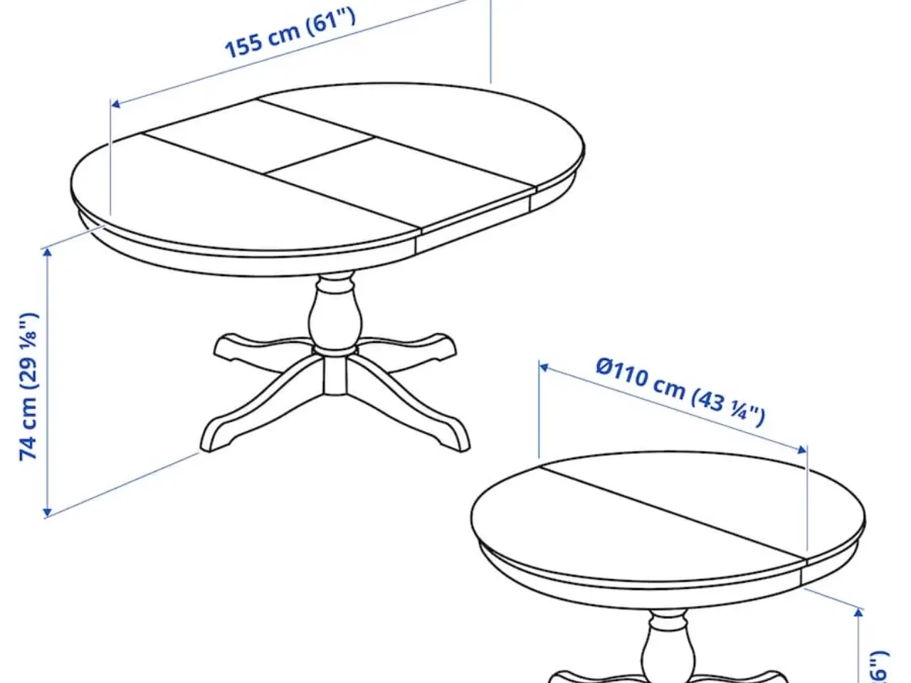 Billede 6 - Pænt spisebord IKEA Ingatrop