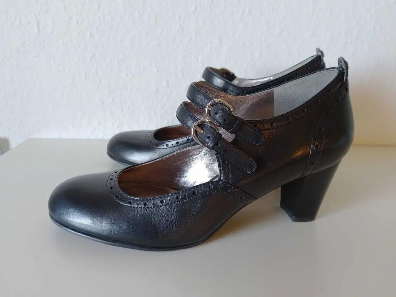 Billede 4 - Ecco pumps sort læder