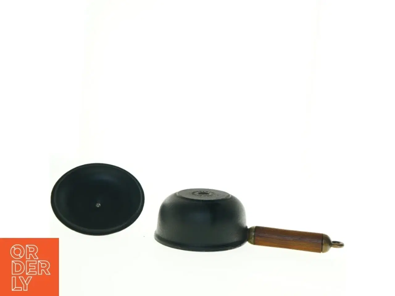 Billede 6 - Le Creuset Støbejerns kasserolle med låg og træhåndtag (str. Ø 13 cm)