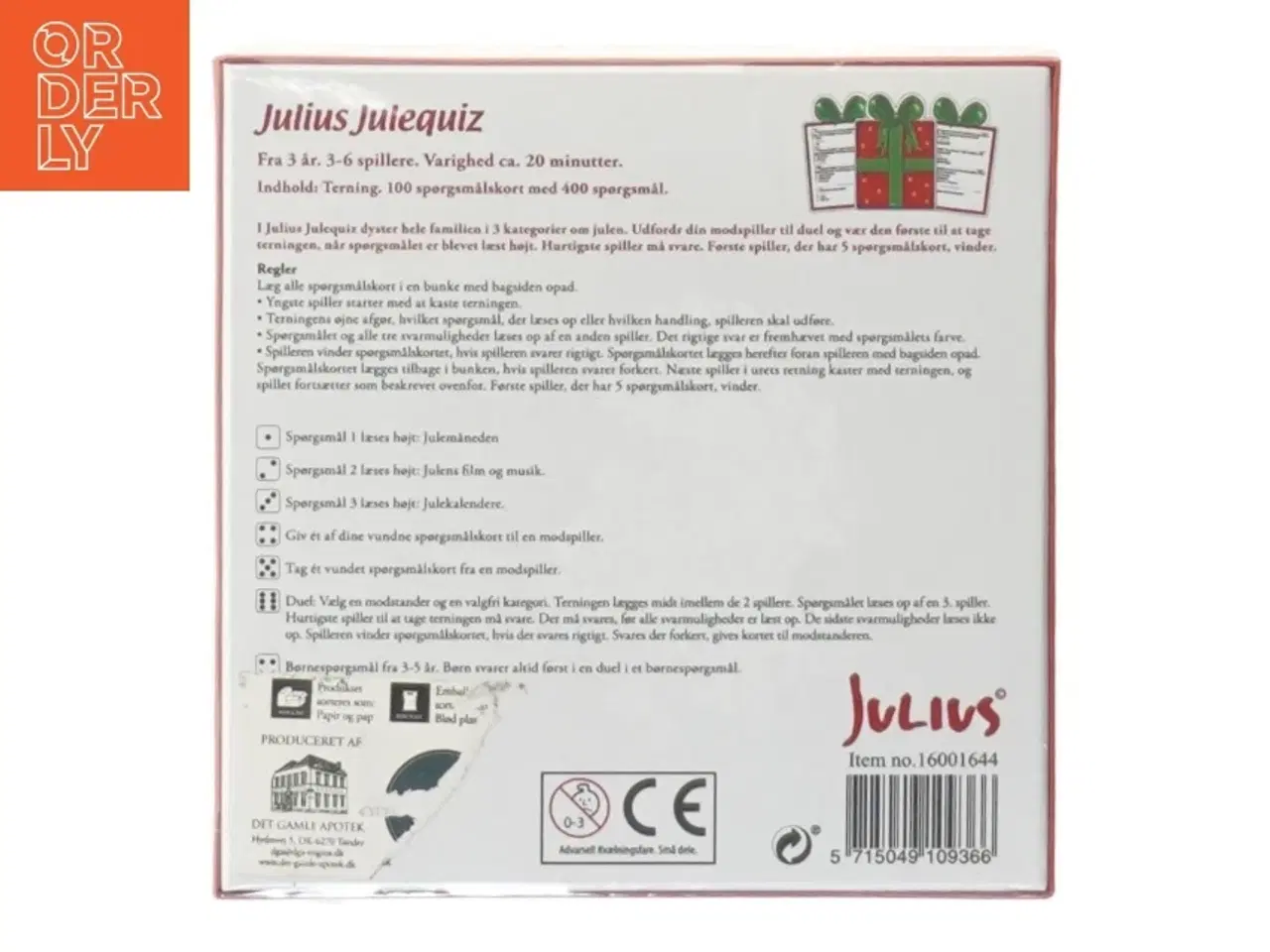 Billede 3 - Julius Julequiz quizspil
