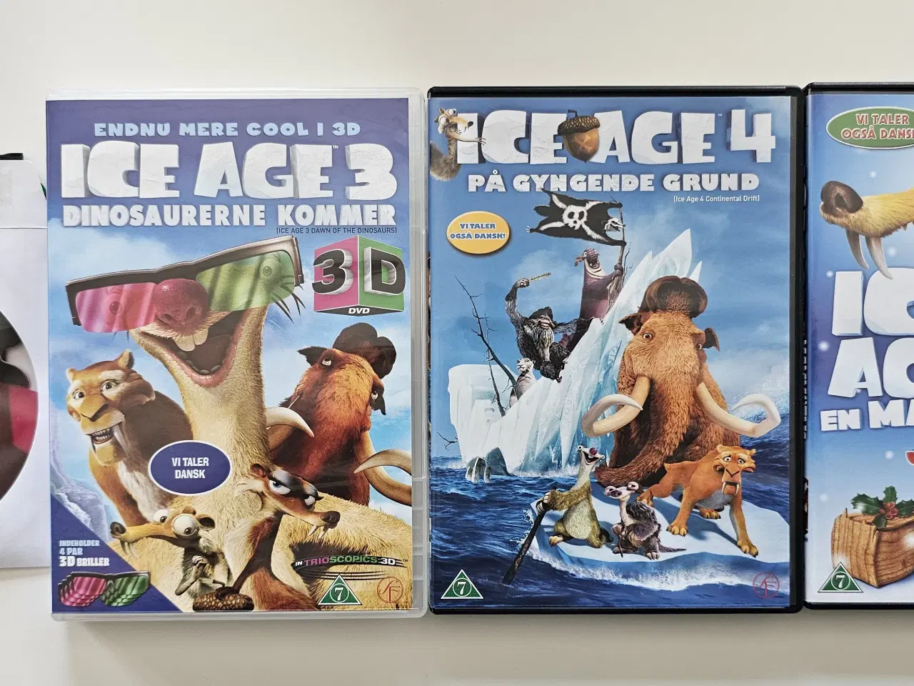 Billede 1 - IceAge 3 + 4 + Jul (DVD/3D)