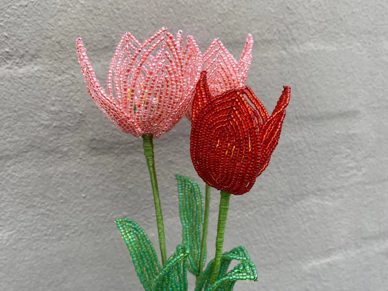 Billede 2 - Unikke evigheds blomster, lavet af perler