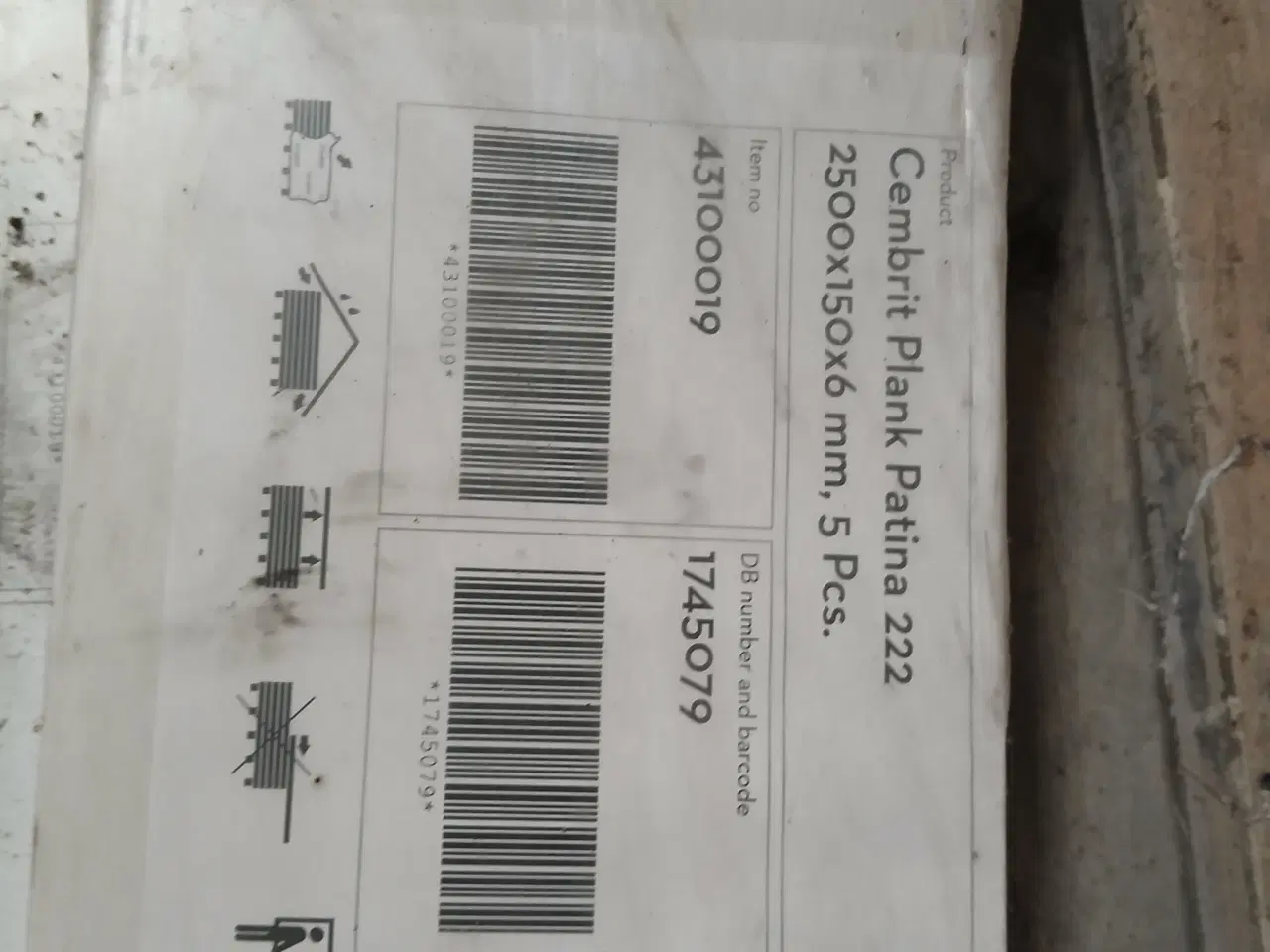 Billede 1 - Cembritt Plank hvid