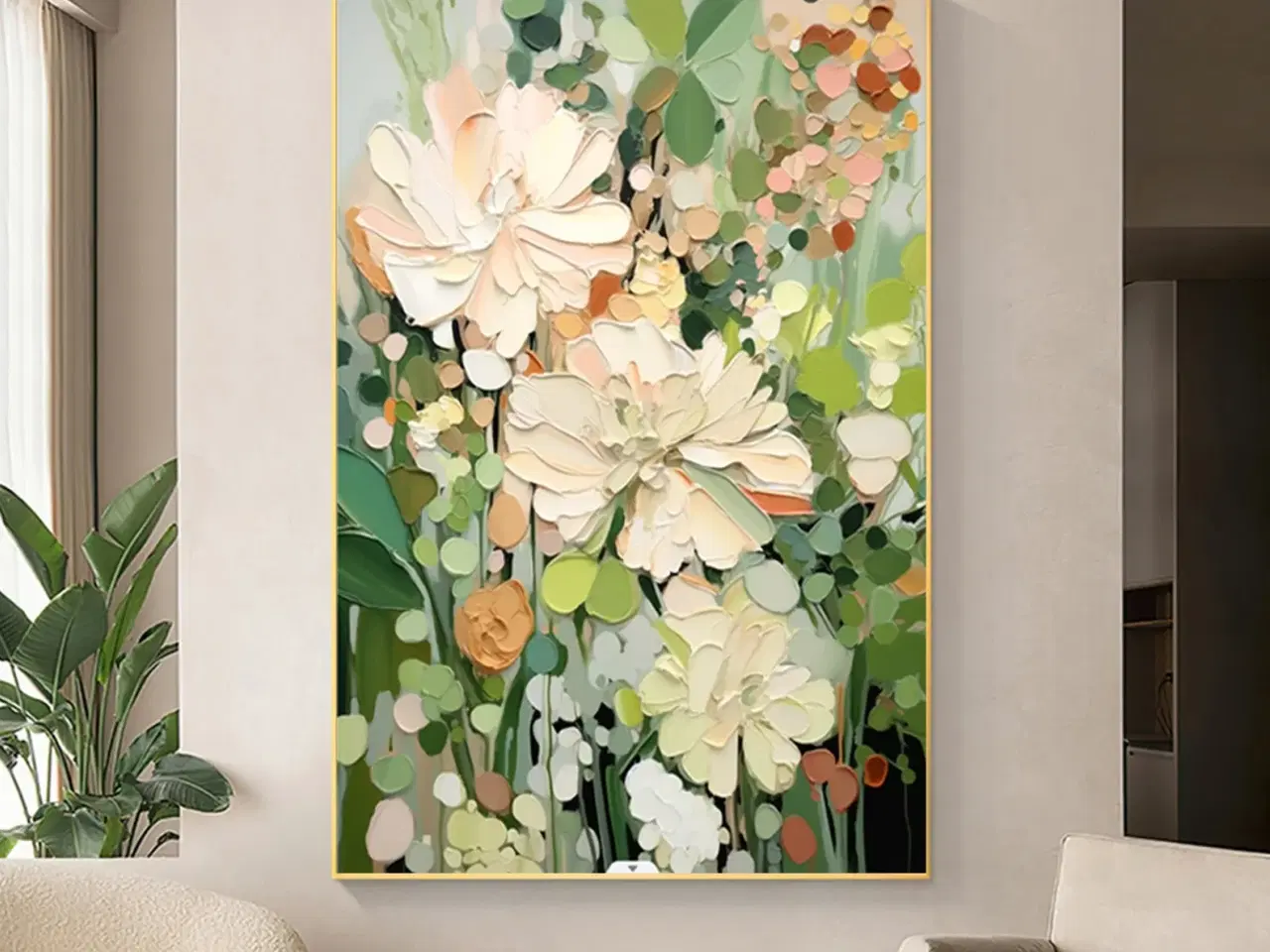 Billede 2 - Stort maleri 95 x 150 cm (Gratis levering)