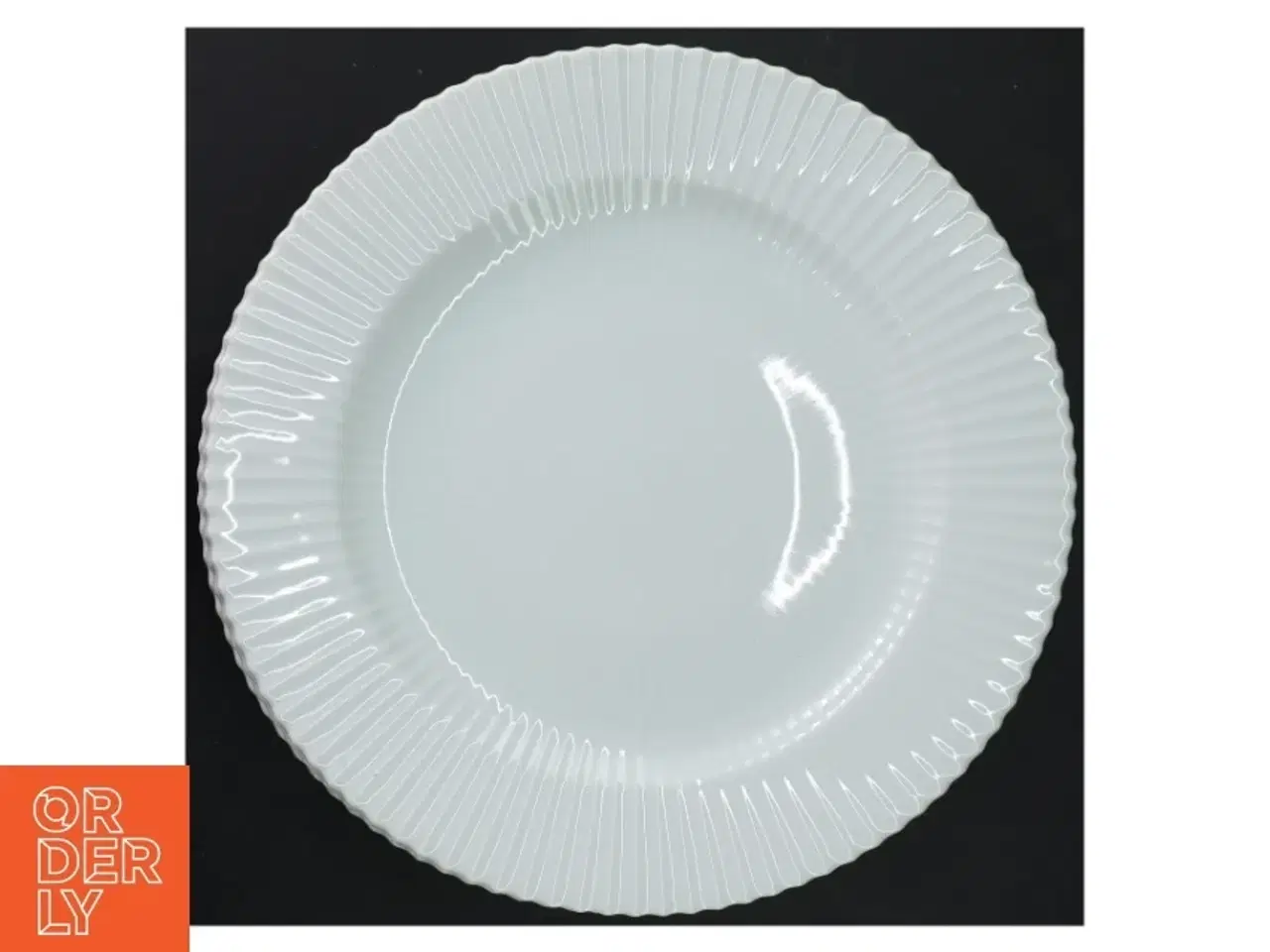 Billede 5 - Hvid porcelænstallerken, 4 stk fra Lyngby (str. 27 cm)