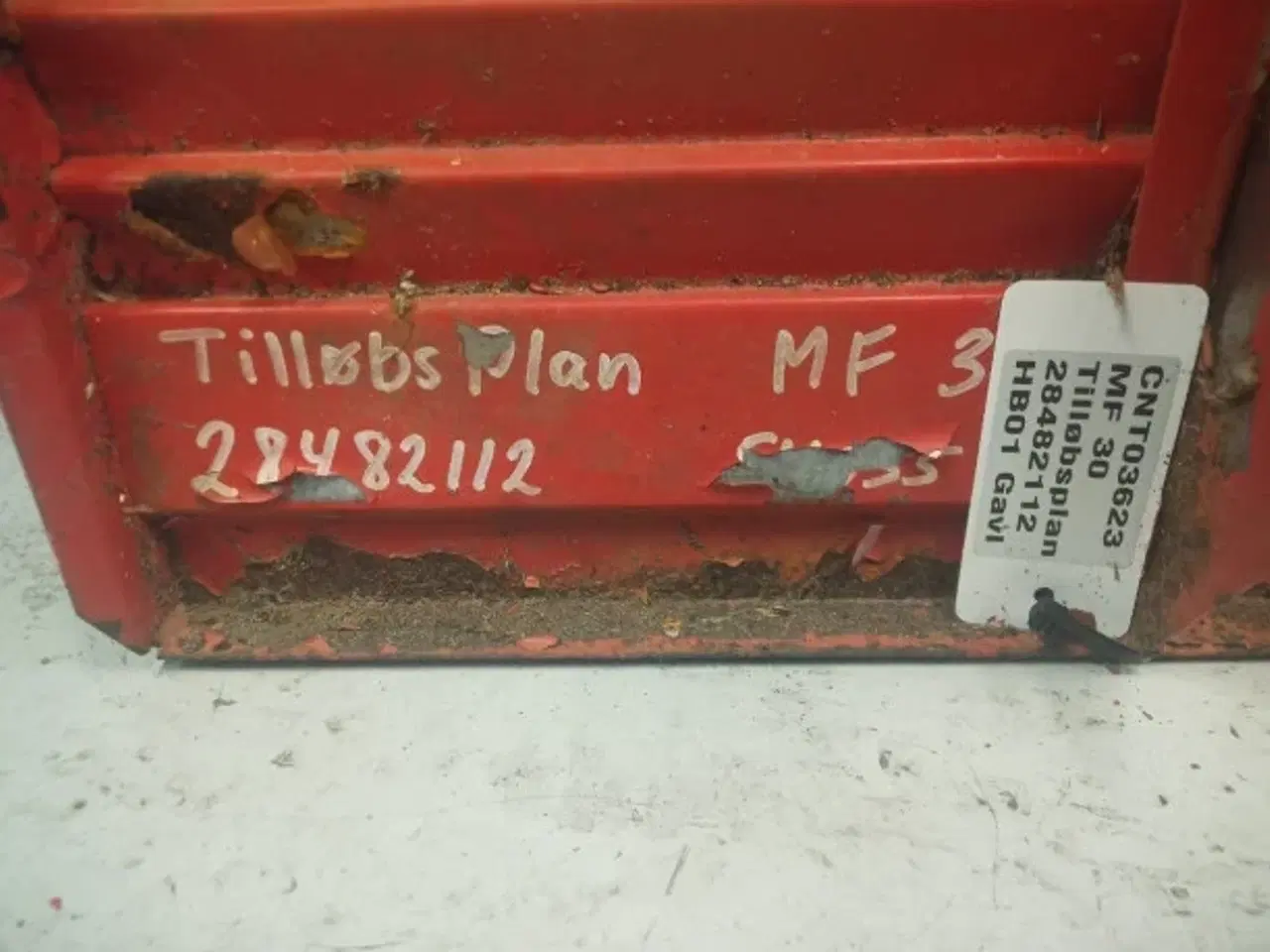 Billede 6 - Massey Ferguson 30 Tilløbsplan 28482112