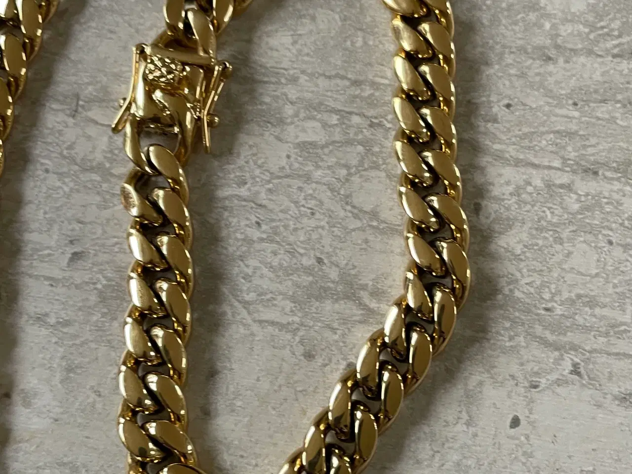 Billede 3 - Goldfilled panser kæde + armbånd