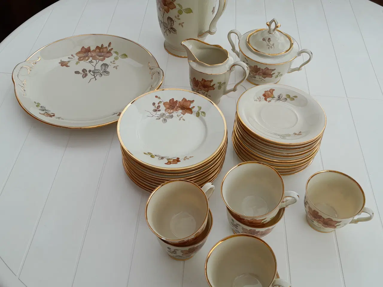 Billede 1 - Kaffestel Kjøbenhavns Porcellains Maleri