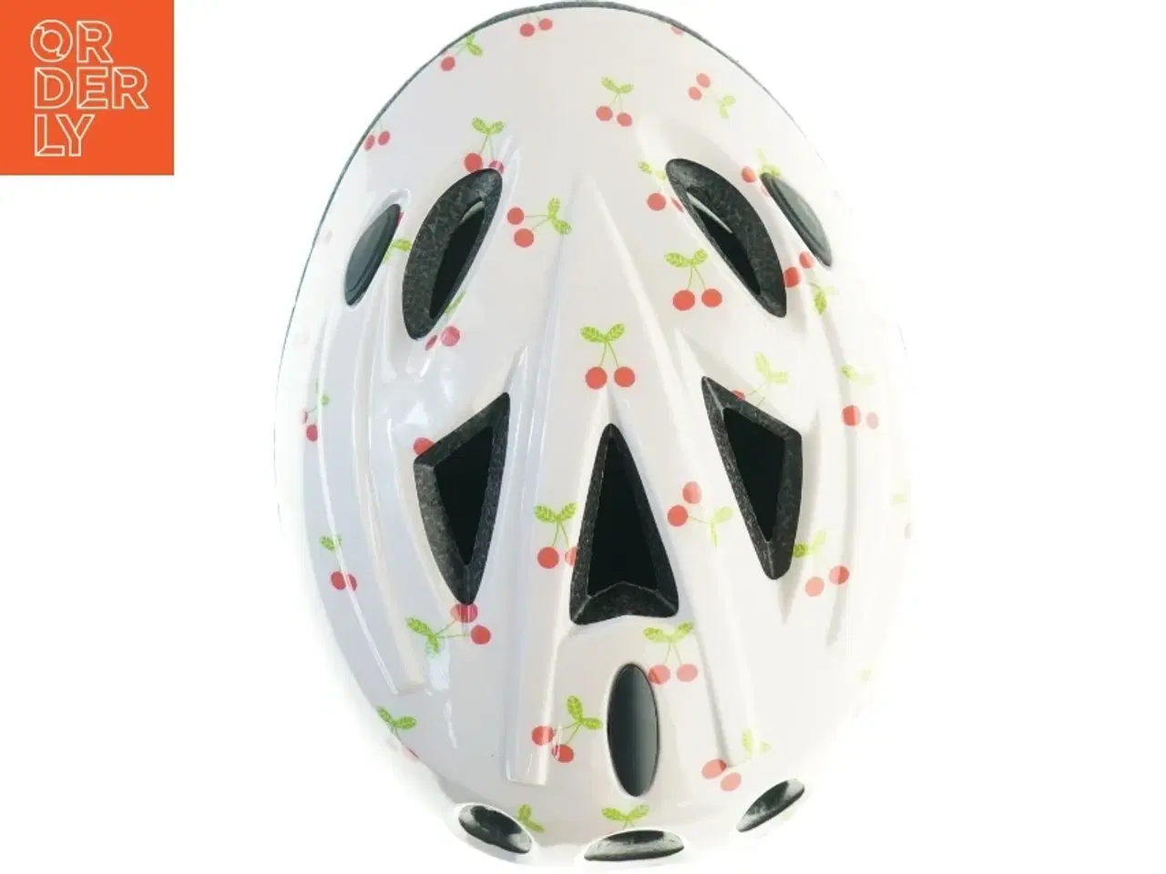 Billede 4 - Børnecykelhjelm med kirsebærmotiv (str. 47 til 53 cm)