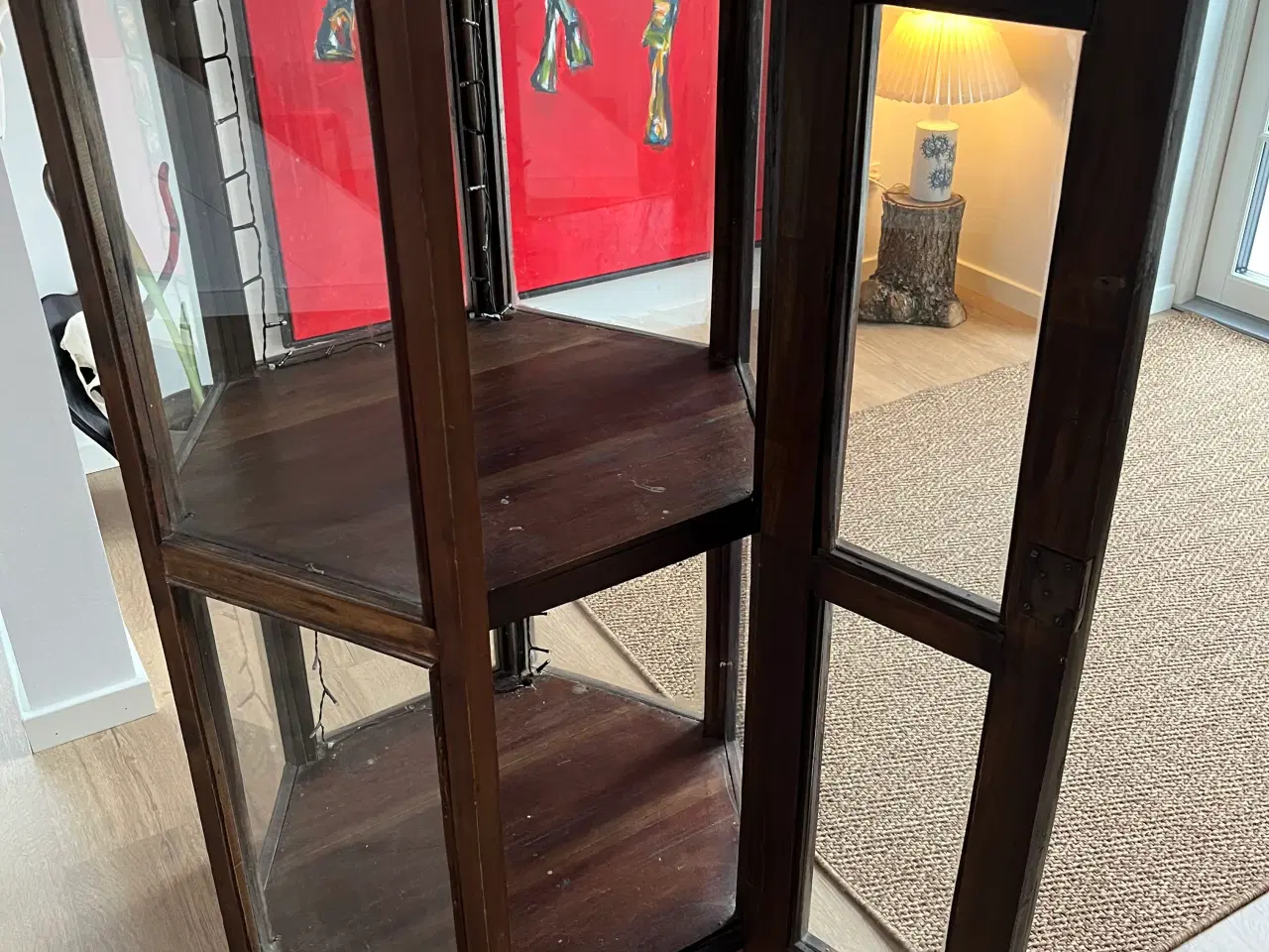 Billede 2 - Antik vitrineskab