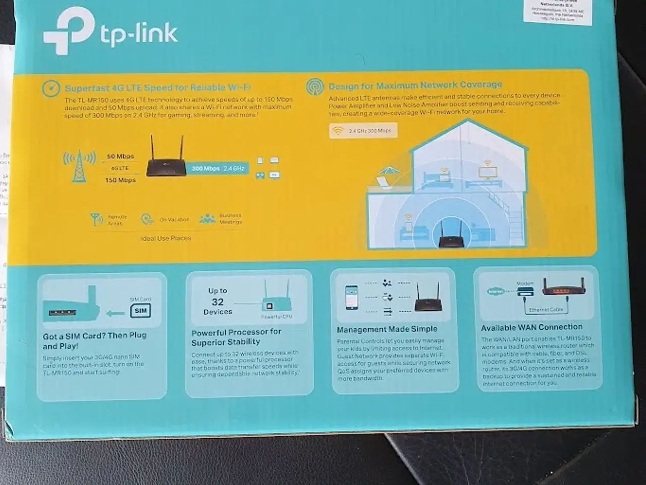 Billede 3 - 4G Router Tp-link til Wi-Fi