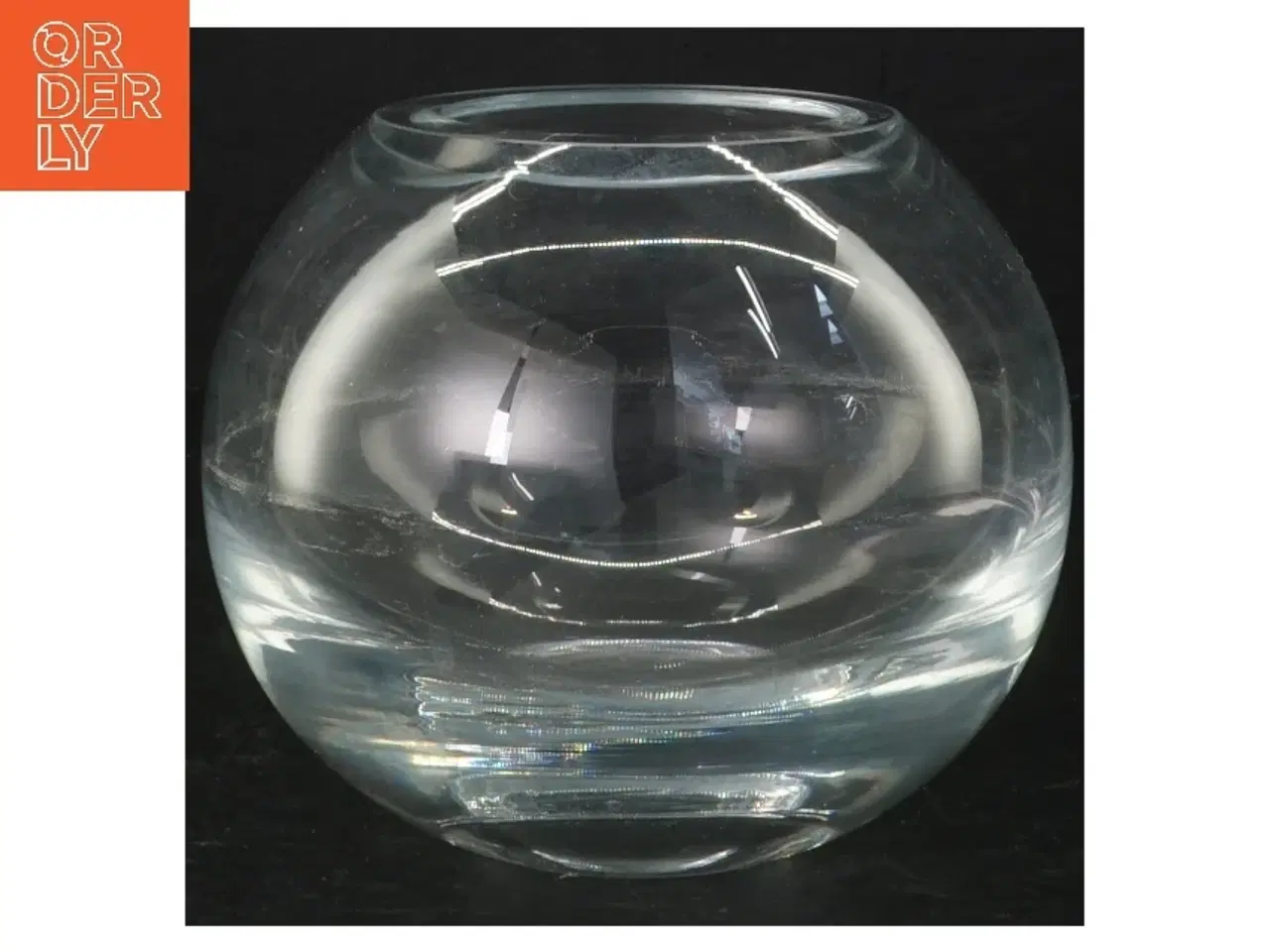 Billede 1 - Rund glas vase/skål (str. Ø 16 cm)