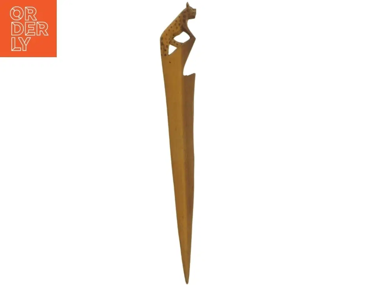 Billede 2 - Udskåret dekorativ papirkniv (str. 27 cm)