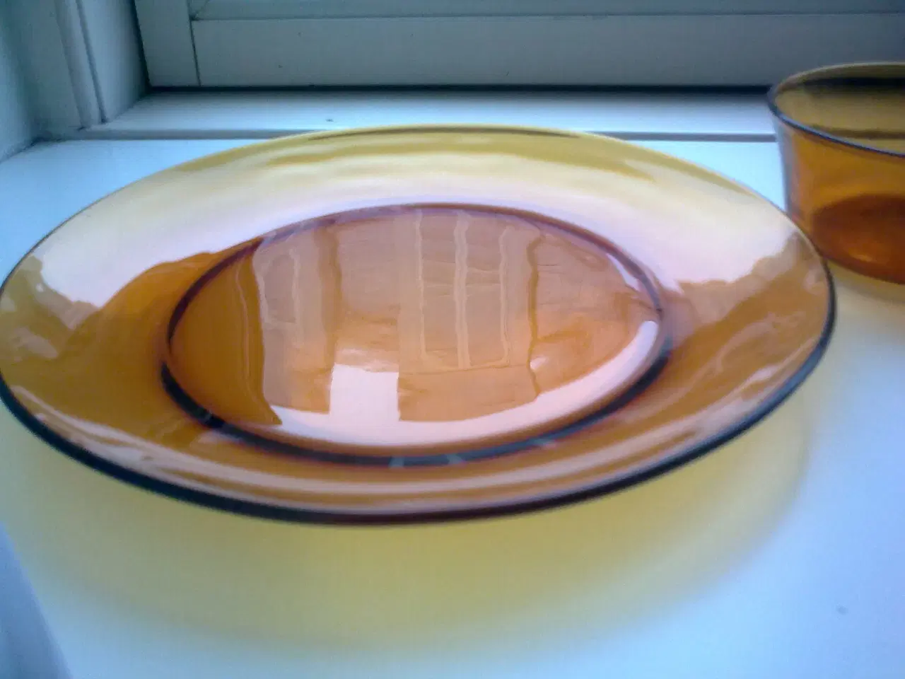 Billede 4 - Orange glas dip & fad mini el tarot kage på