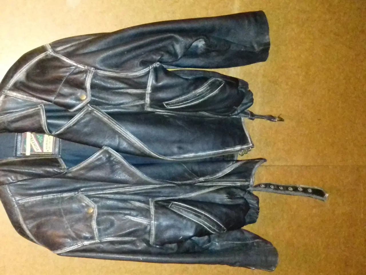 Billede 1 - læder jakke 