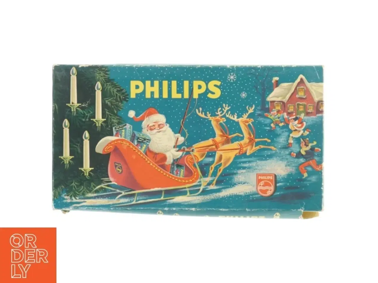 Billede 1 - Vintage julelys i original æske fra Philips (str. 210-240V )