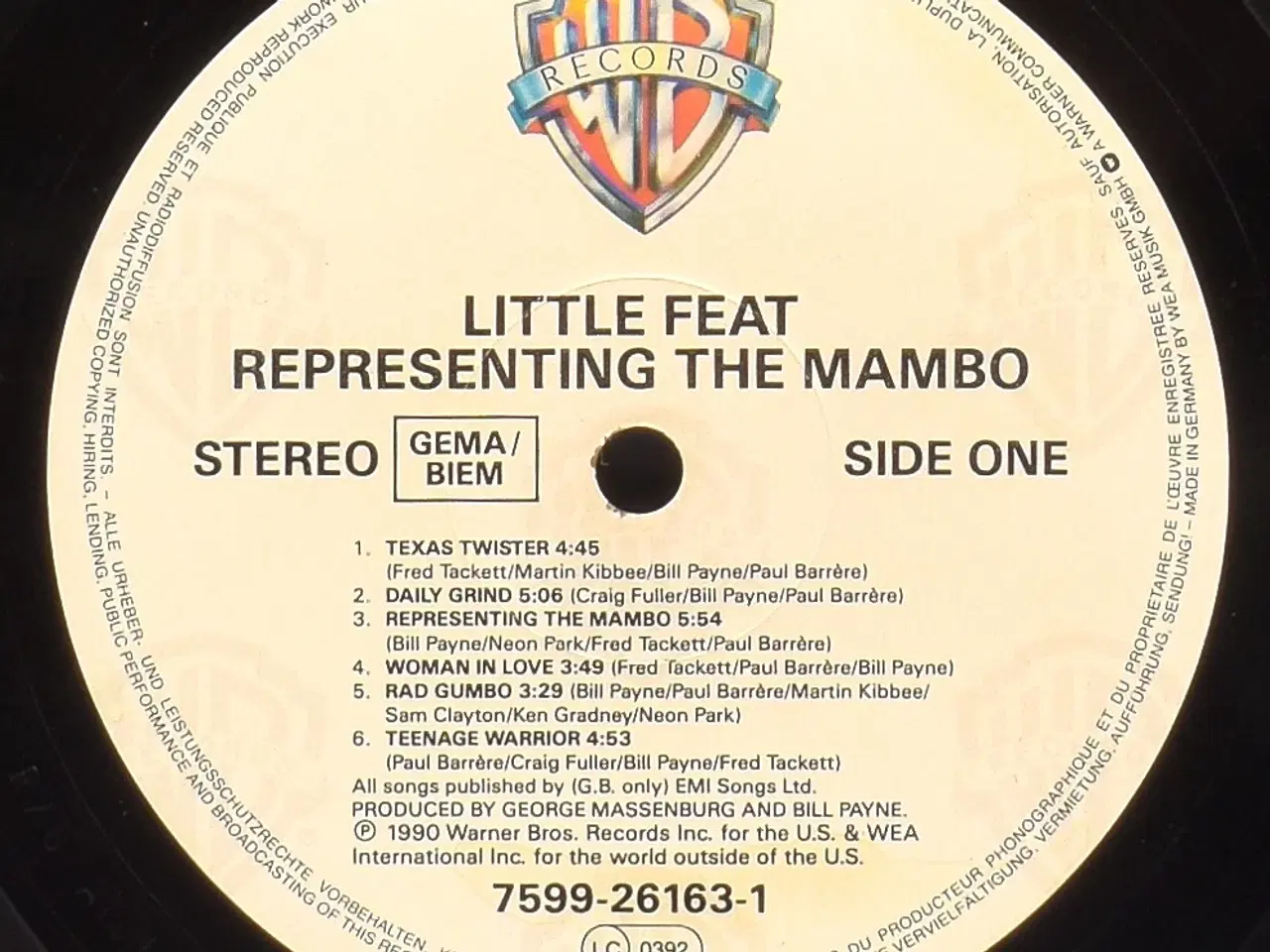 Billede 6 - Little Feat - Representing The Mambo - GER 1990