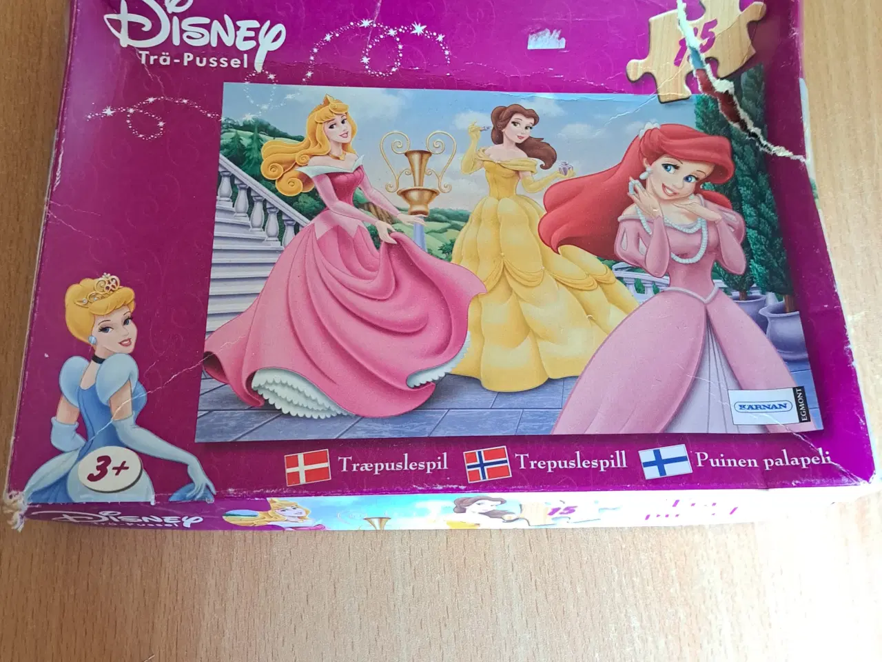 Billede 2 - Prinsesse puslespil med 15 brikker.