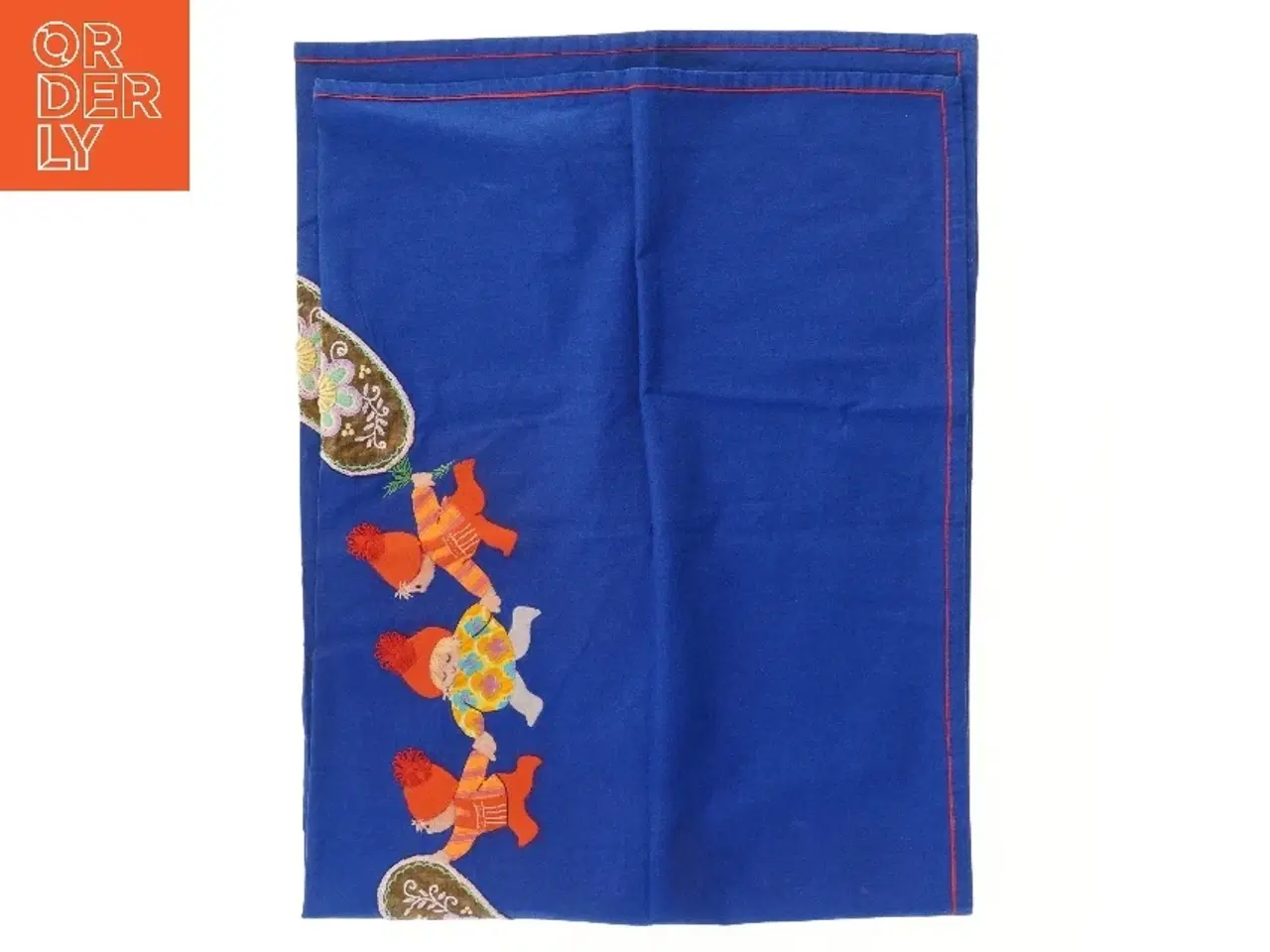 Billede 2 - Dug med nissemotiv (str. 90x120 cm)