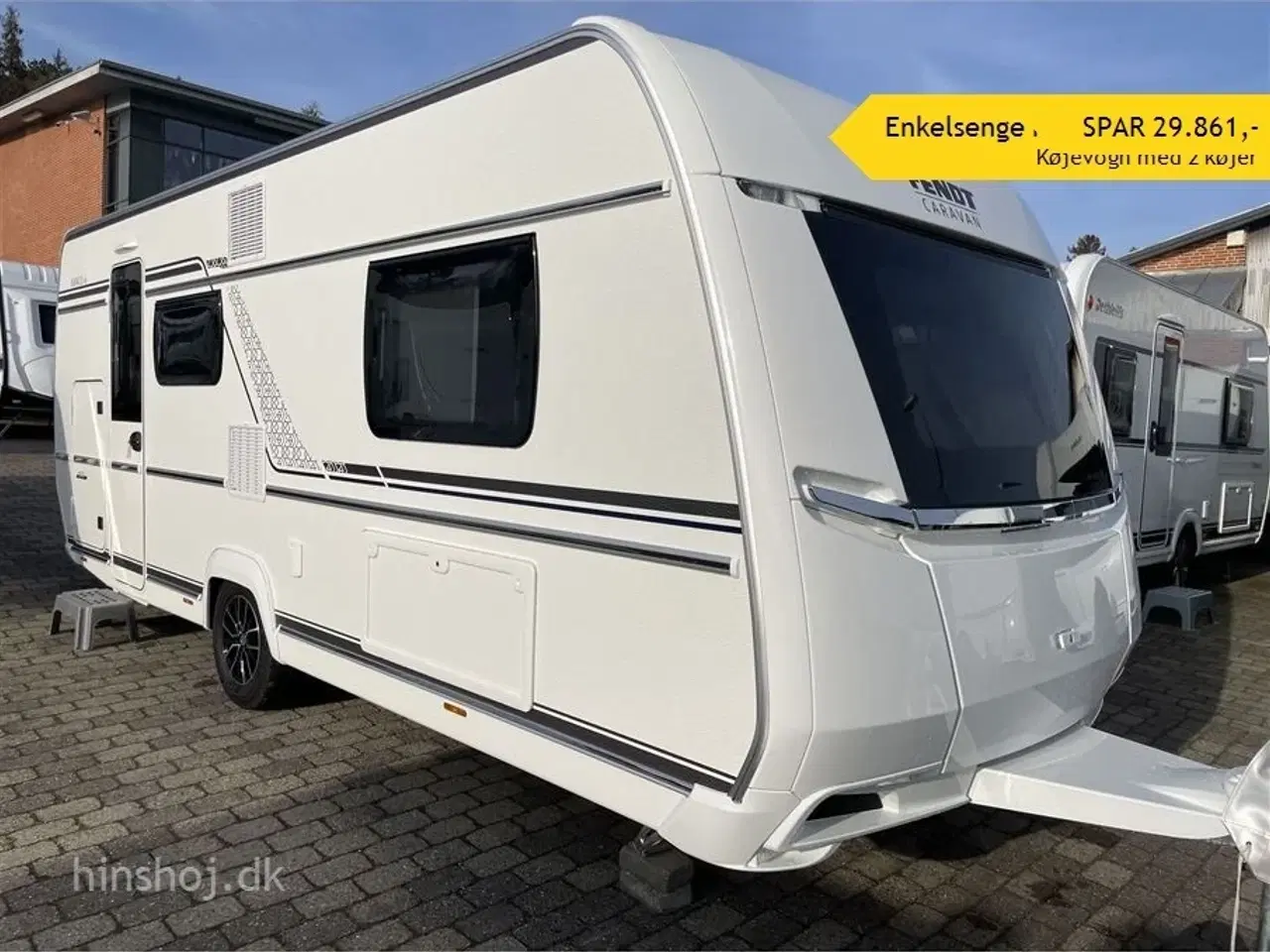 Billede 1 - 2024 - Fendt Bianco Activ 550 KMG   Lækker køjevogn med enkeltsenge fra Hinshøj Caravan.