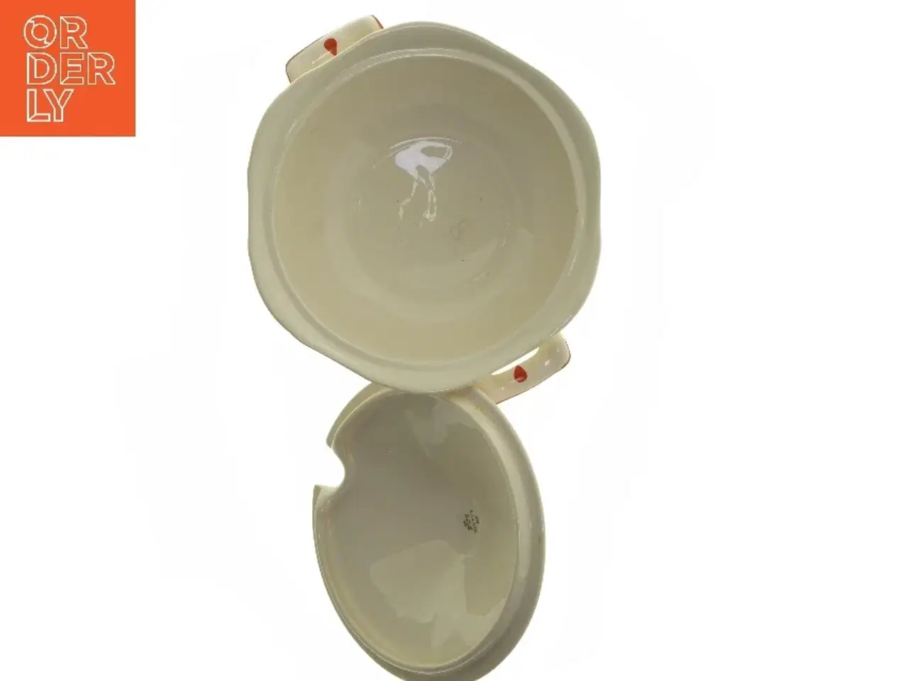 Billede 5 - Rund serveringsskål med låg fra Arabia (str. Ø 21x19 cm)