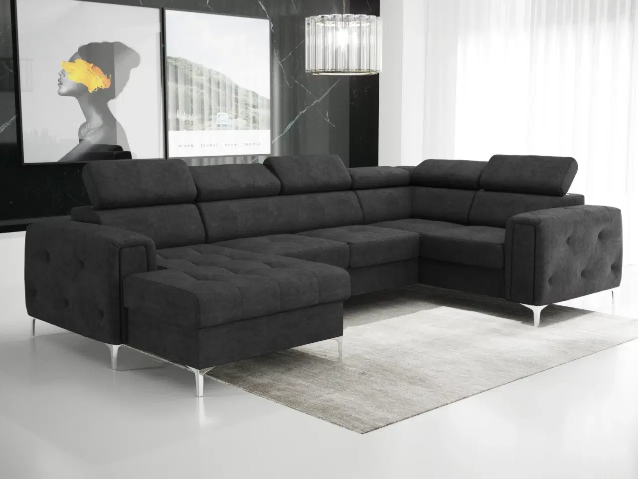 Billede 9 - ORIONIS MAX III HJØRNESOFA MED SOVEFUNKTION 165x320x185 CM