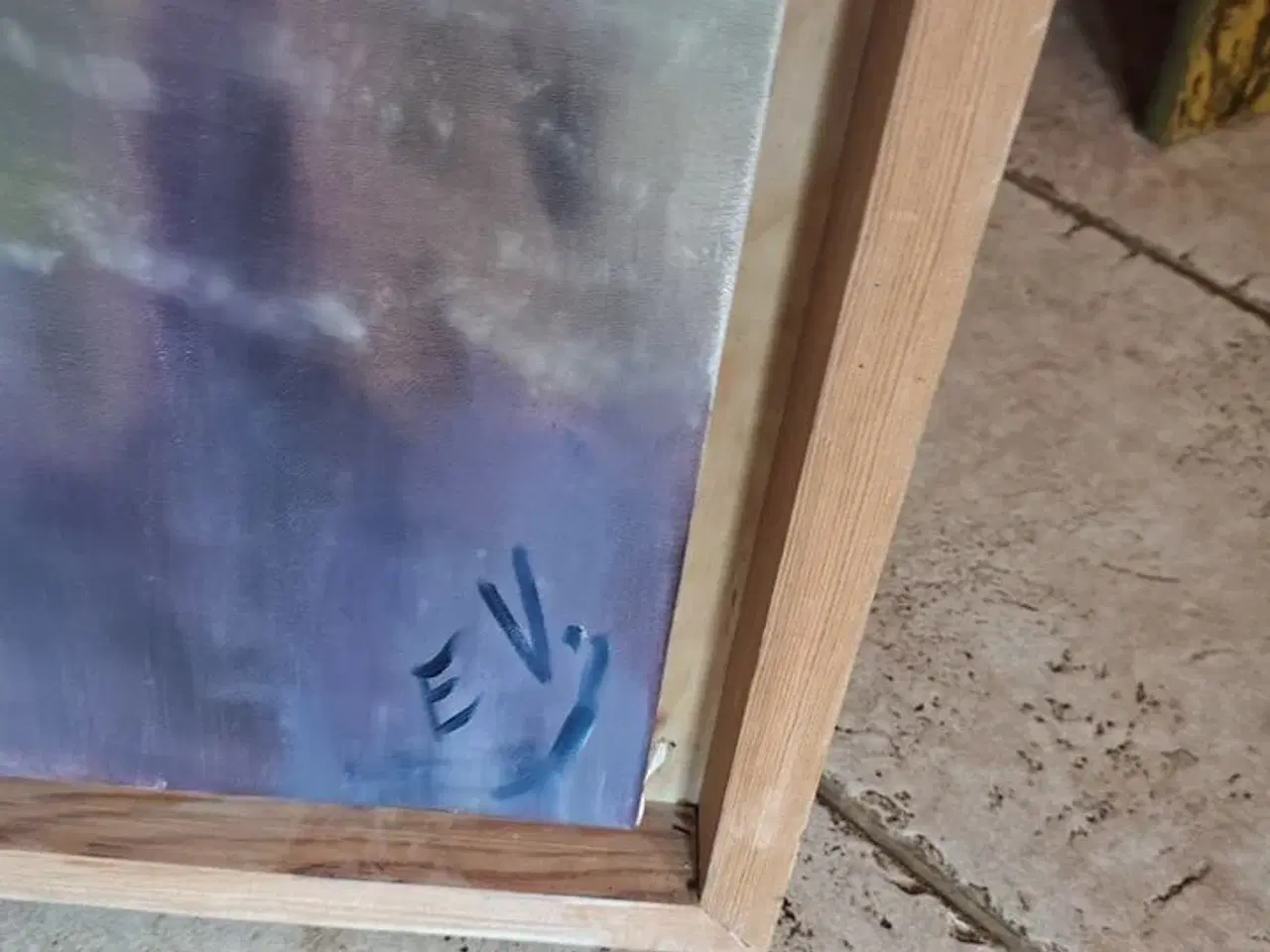Billede 3 - Maleri SIGN. E. V. (ERIK VITCETZ)