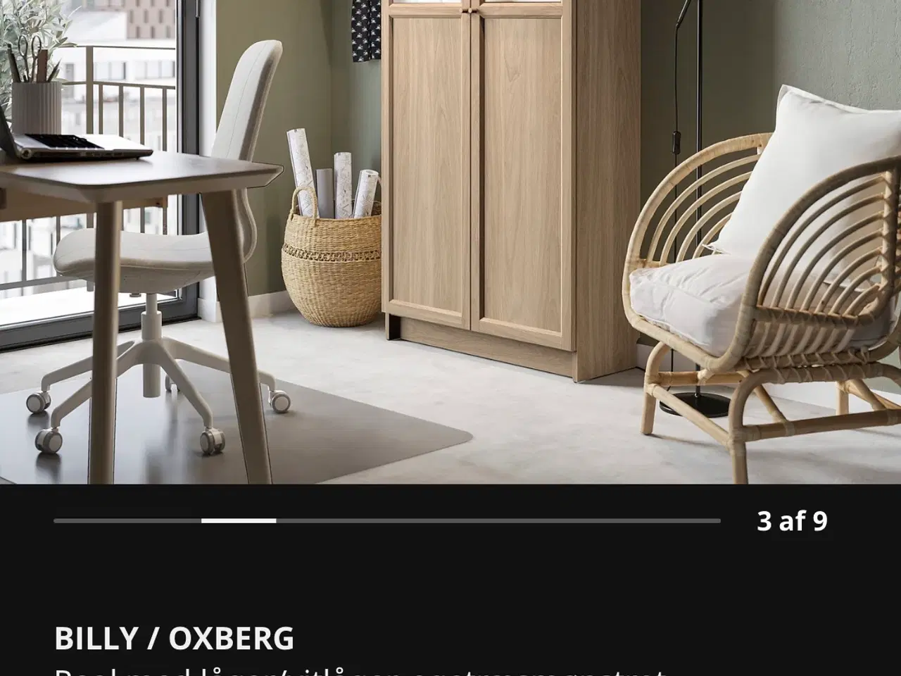 Billede 2 - Billy / Oxberg reol med låger fra IKEA 