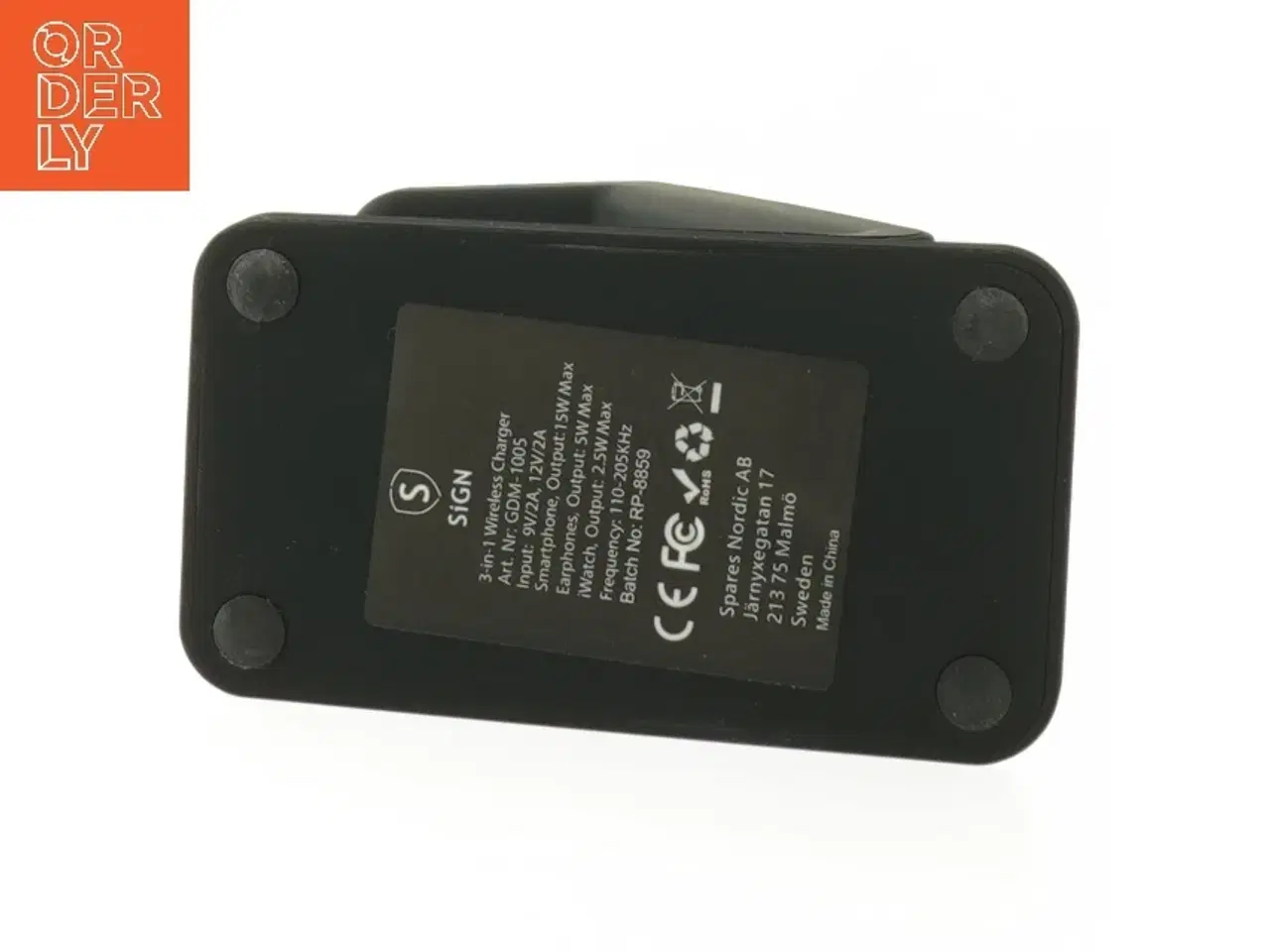 Billede 4 - Trådløs oplader stand fra SIGN (str. 14 cm)