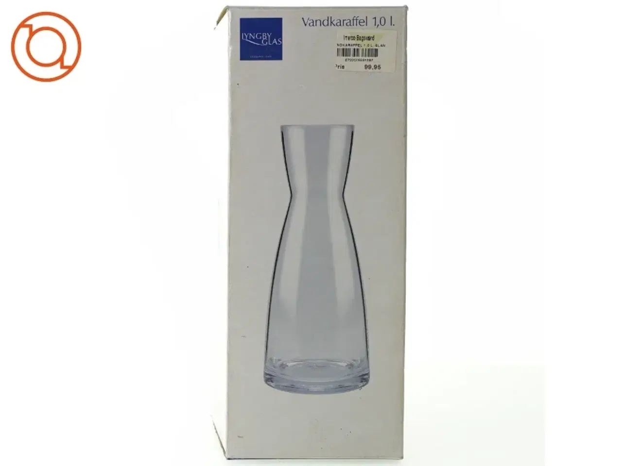Billede 4 - Karafel/vase fra Lyngby Glas (str. 26 x 11 cm)
