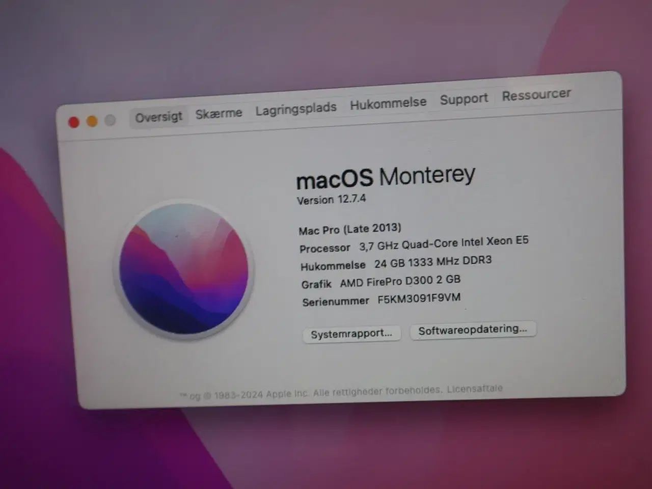 Billede 6 - Mac Pro 2013 samt 27" Thunderbolt display APPLE