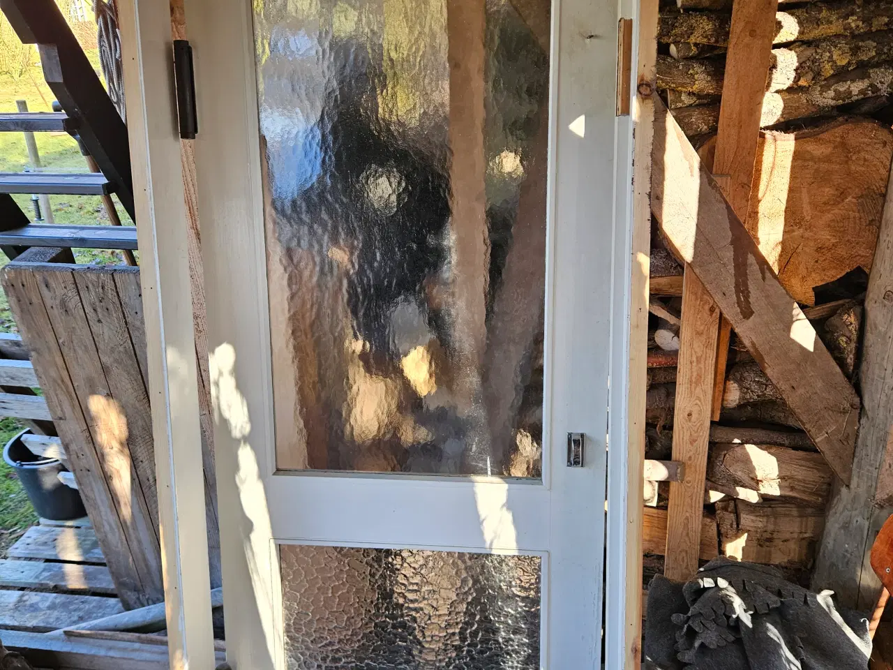 Billede 3 - Sving- / saloondør m/2 glaspartier.