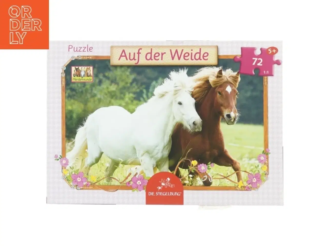 Billede 1 - Puslespil med hestemotiv (str. 36 x, 24 cm)