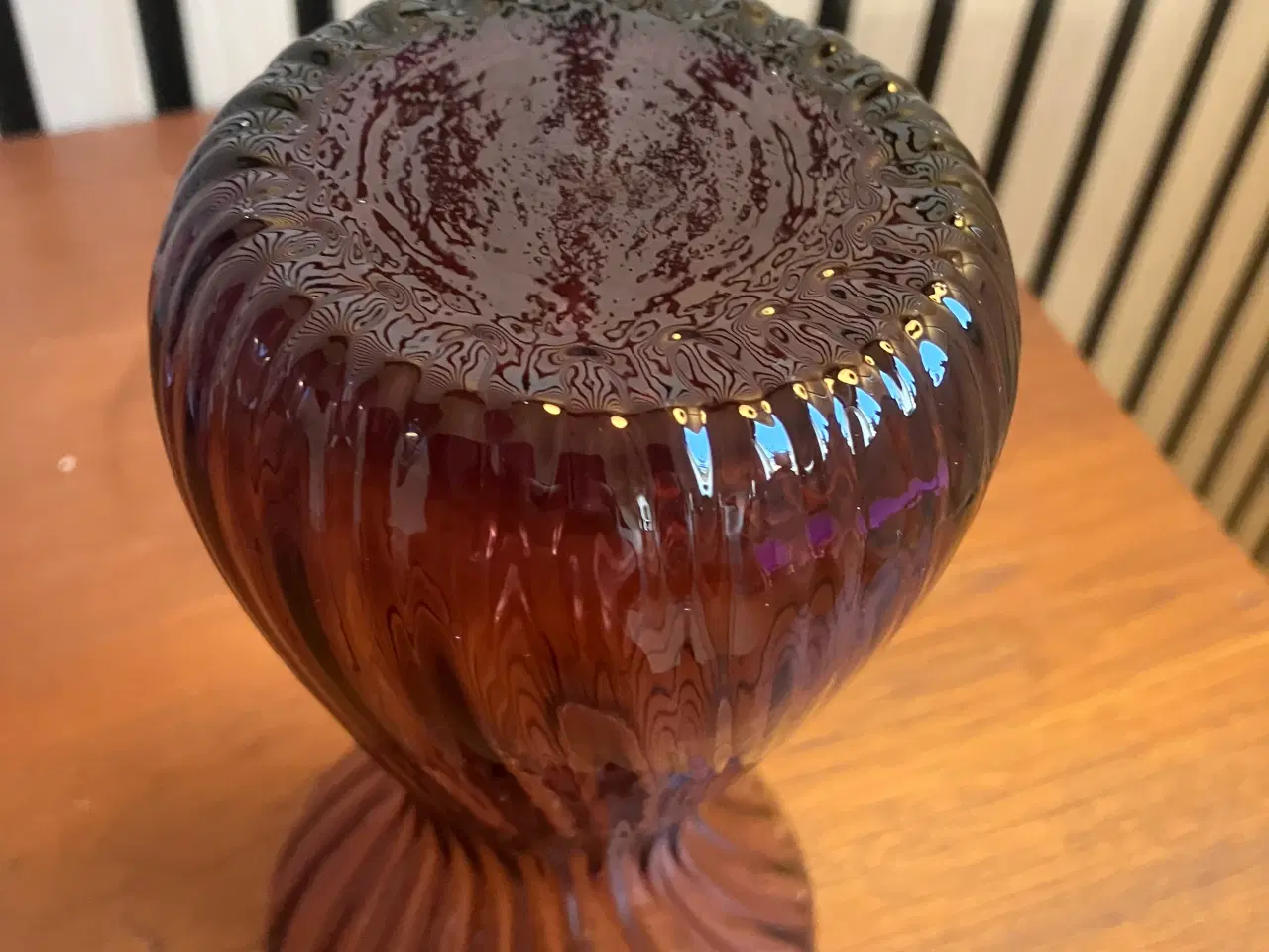 Billede 2 - Dekorativ Lilla snoet hyacintglas