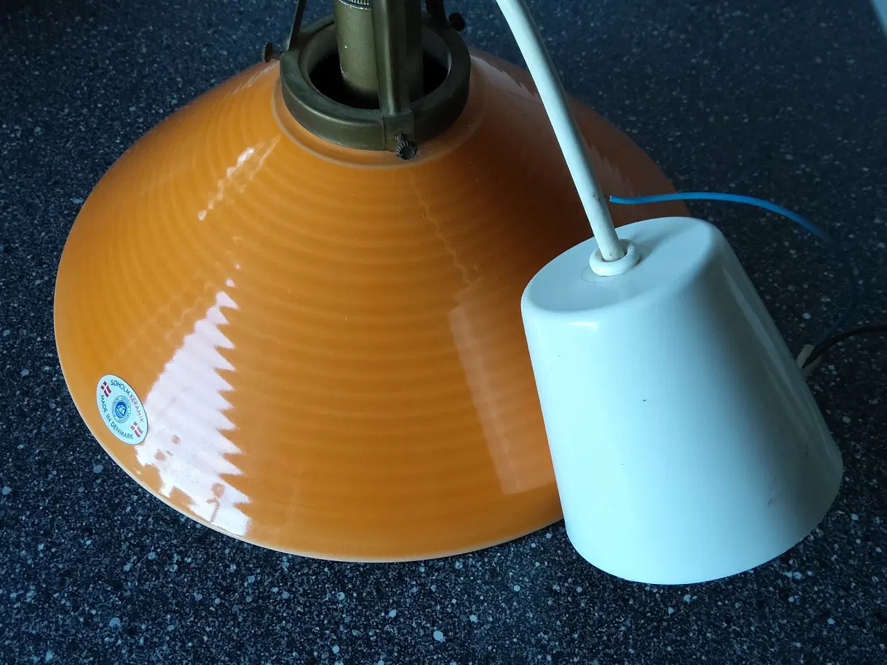 Billede 7 - Orange loftlampe pendel I keramik