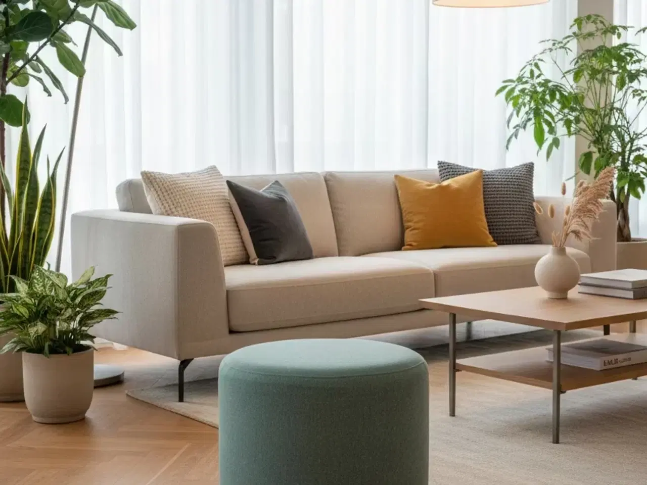 Billede 2 - Sofacompany Puf No. 8 – Grå/Grøn