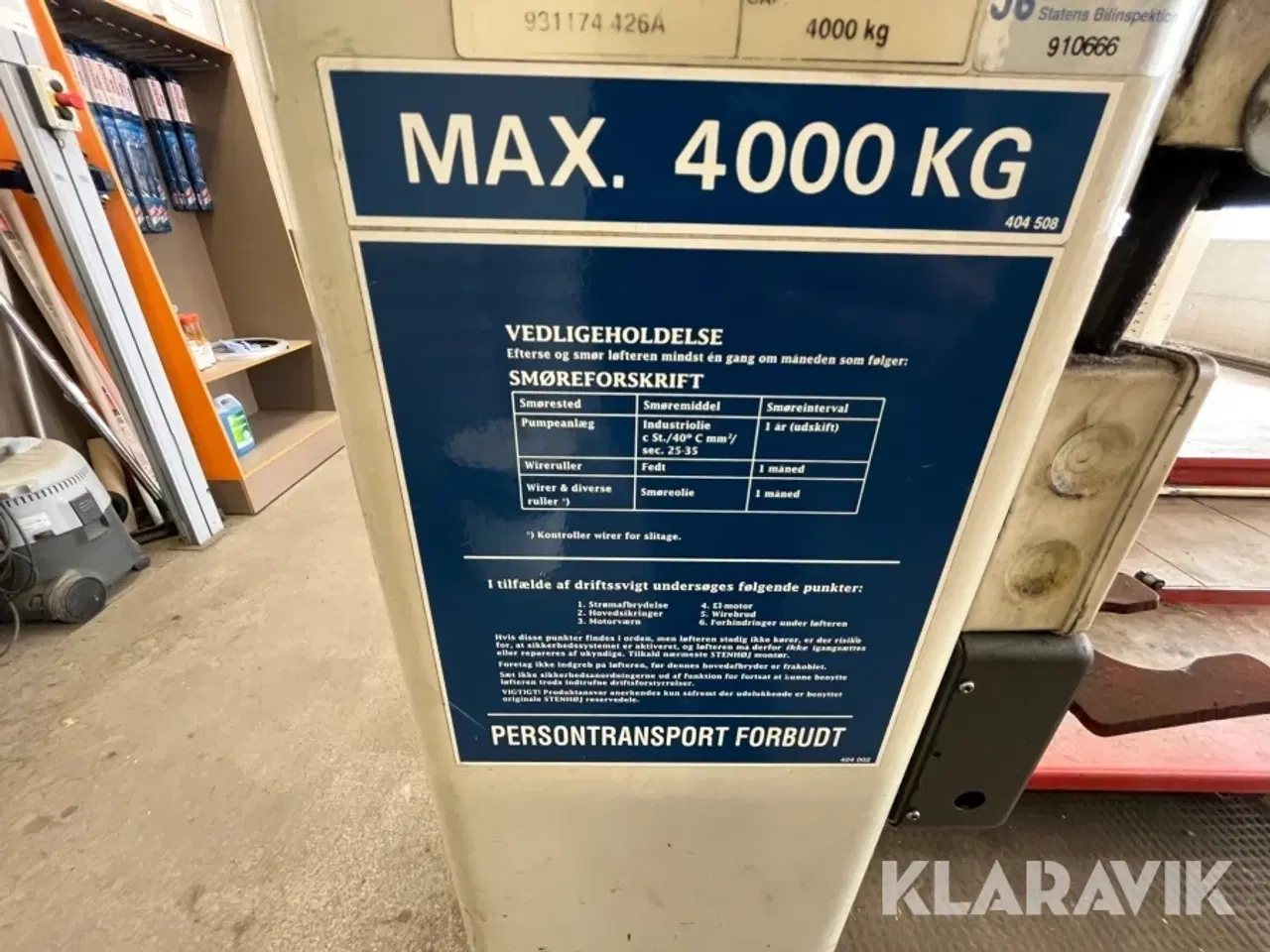 Billede 6 - Firesøjlelift Stenhøj 931174 426A