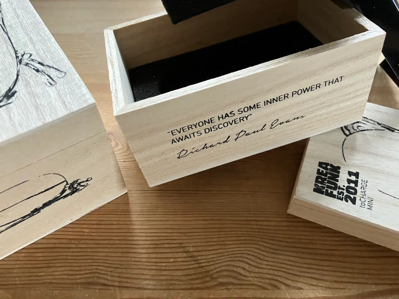 Billede 3 - Fine mindre trækasser bl,a, KREA FUNK EST.