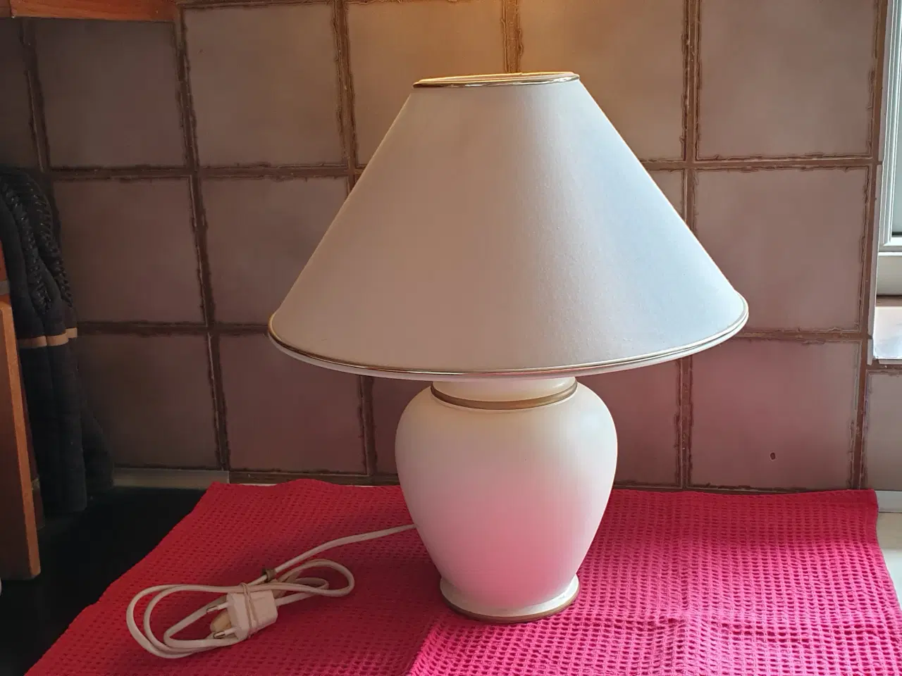 Billede 1 - Bordlampe m skærm