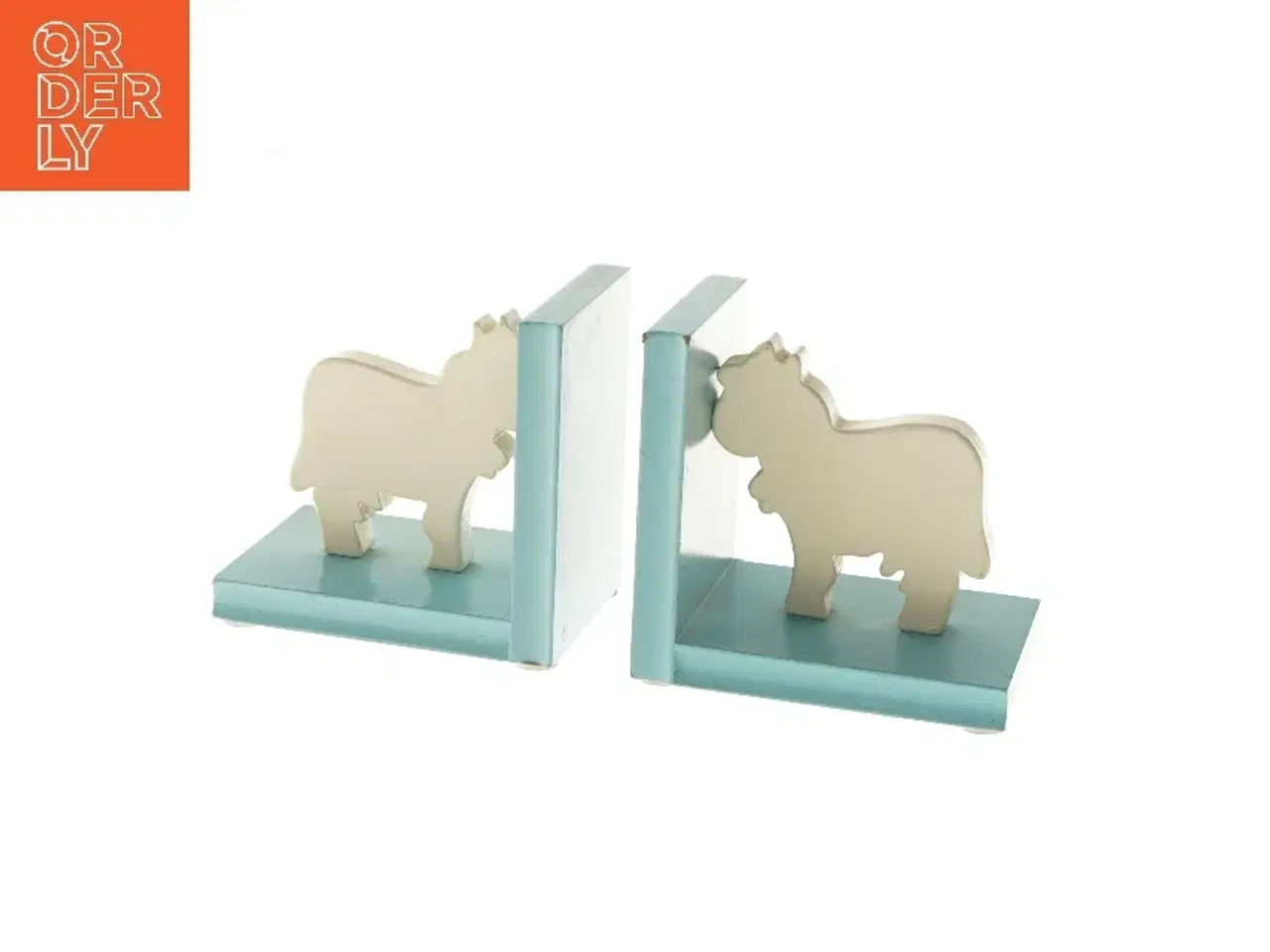 Billede 4 - Bogstøtter med ko-design (str. 12x9x13 cm)