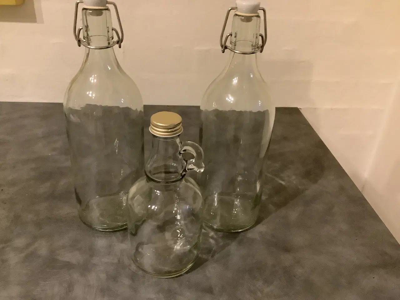 Billede 1 - Ikea glasflasker med patentprop