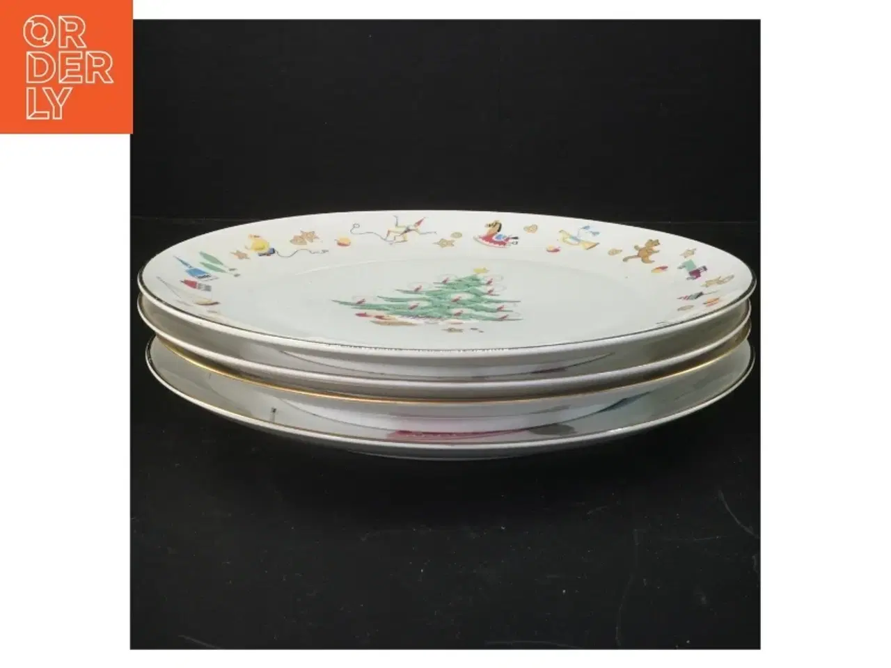 Billede 1 - Dekorative juleplatter fra H&G (str. Ø 26 cm)