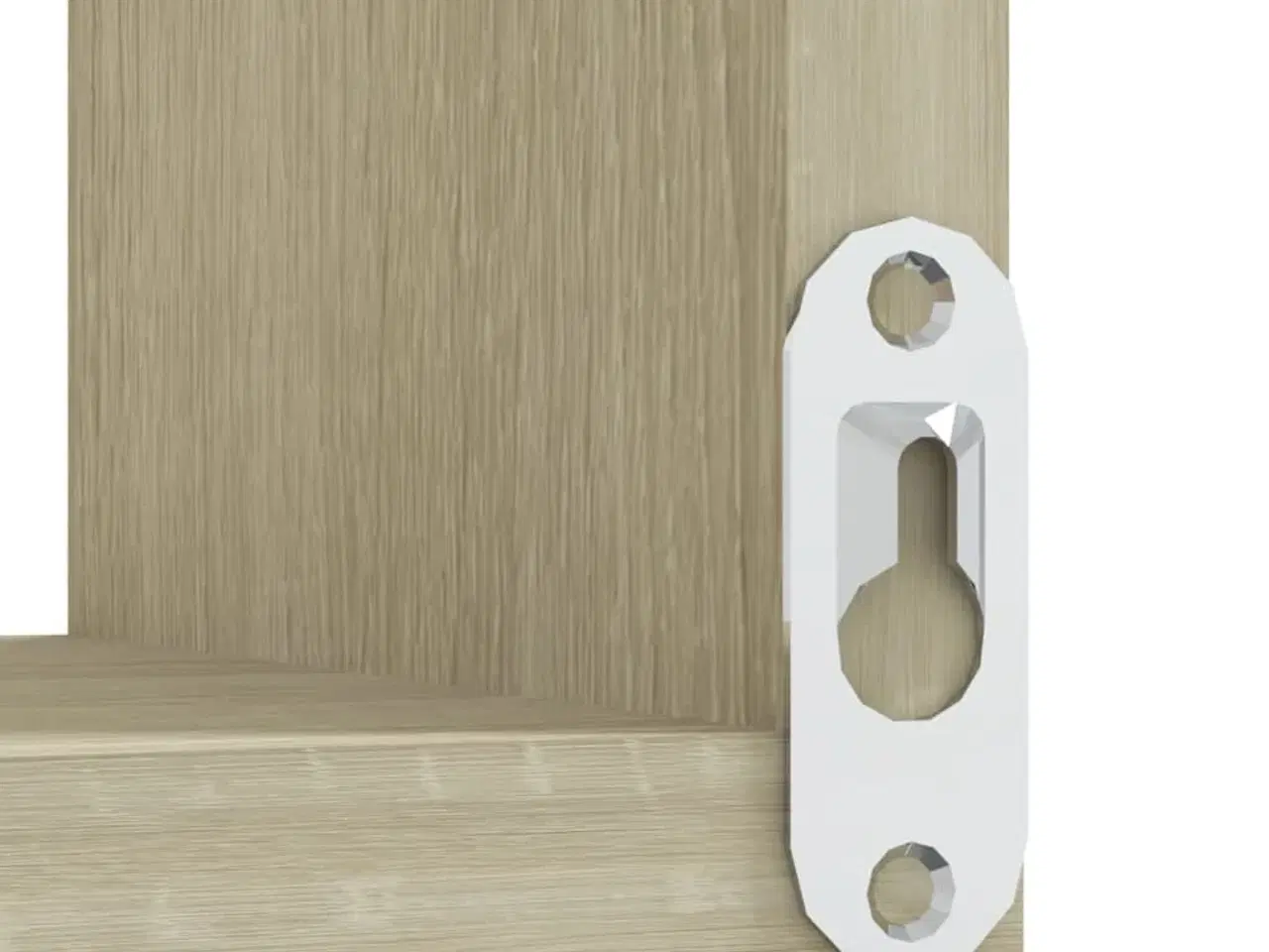 Billede 8 - Væghængte hjørnehylder 2 stk. 40x40x50 cm sonoma-eg