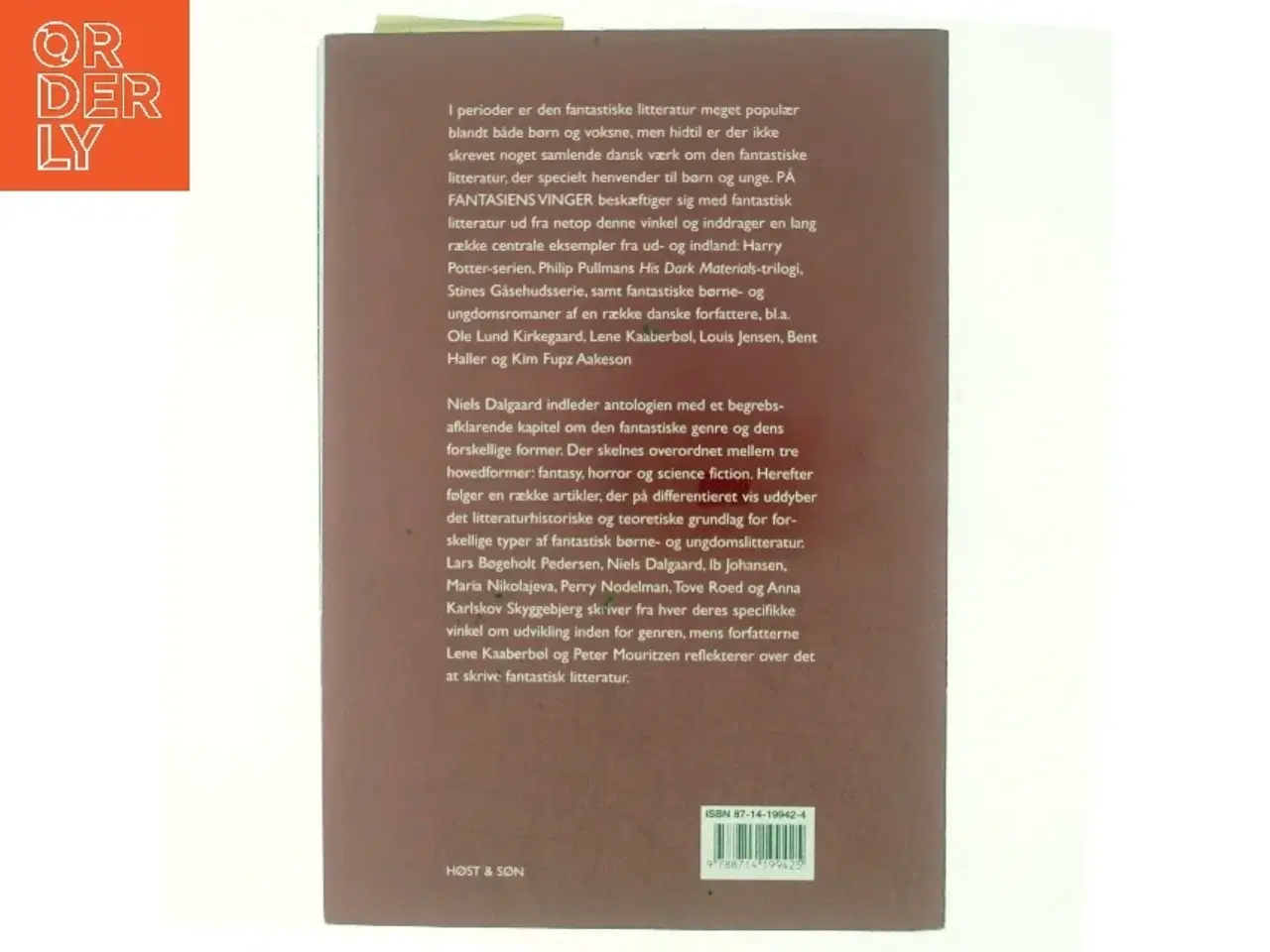 Billede 3 - På fantasiens vinger : om fantastisk litteratur for børn og unge af Niels Dalgaard (f. 1956) (Bog)