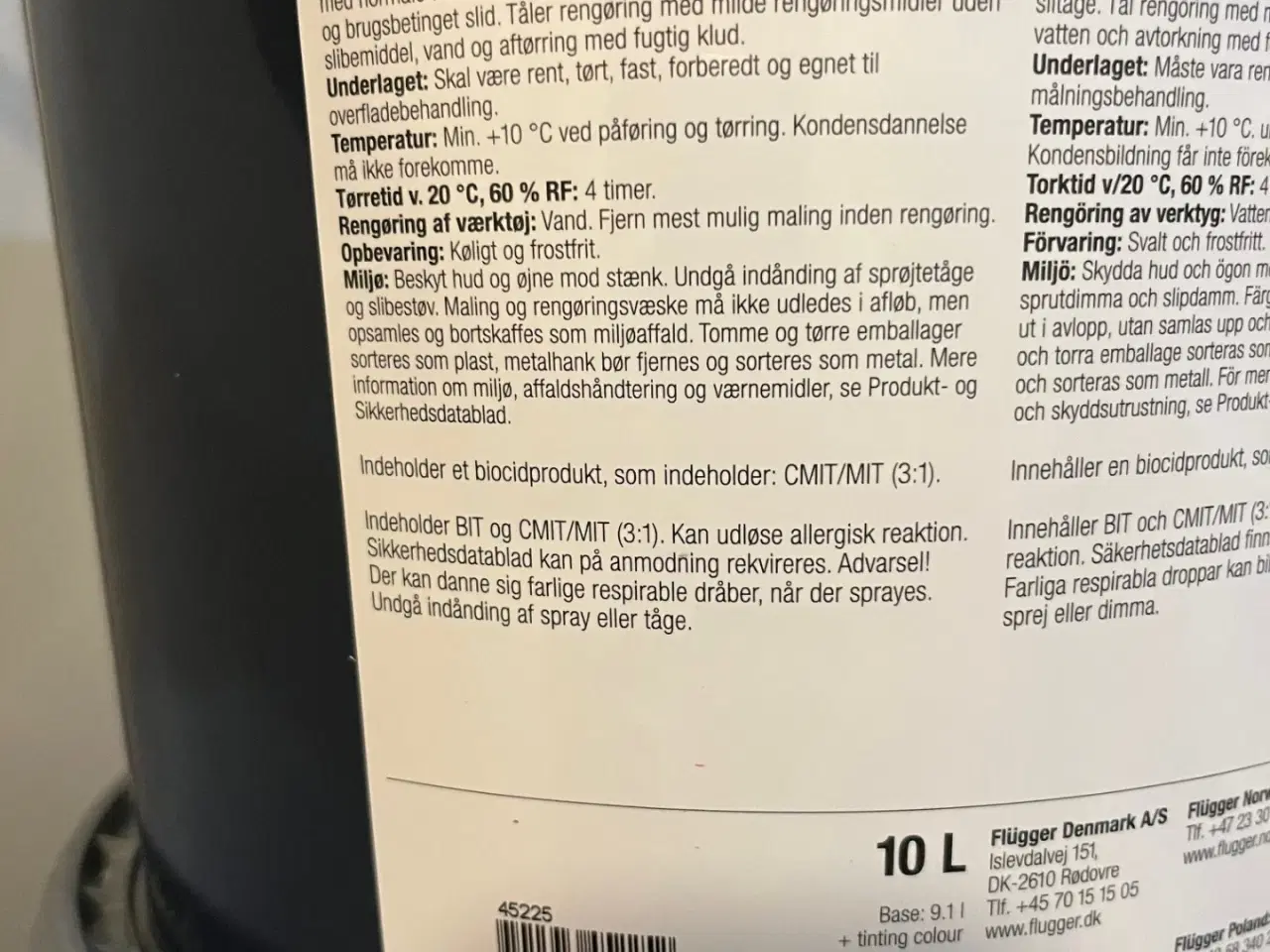 Billede 3 - 30 liter Fluggermaling råhvid