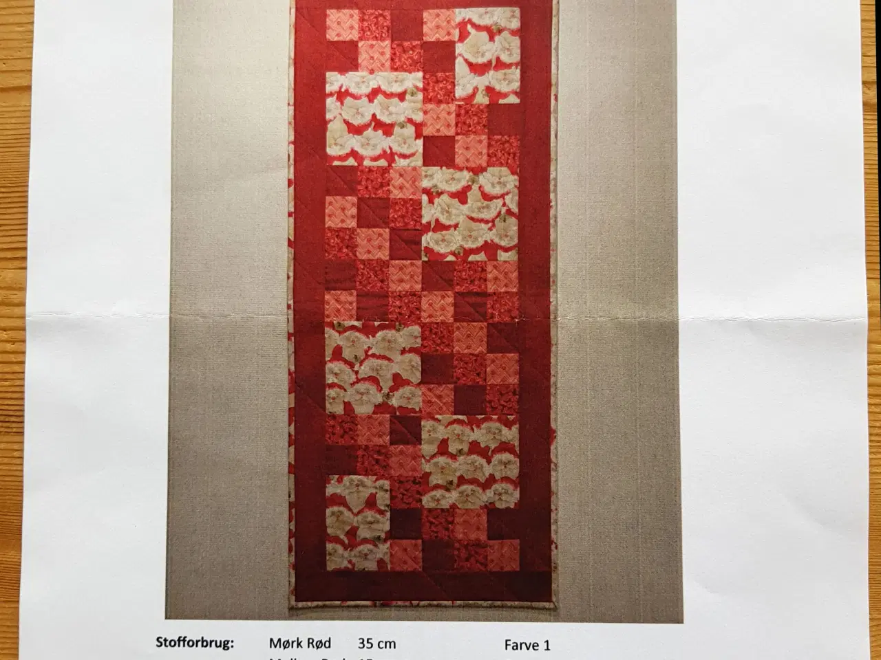 Billede 1 - Originale patchworkmønstre til duge, grydelap mm