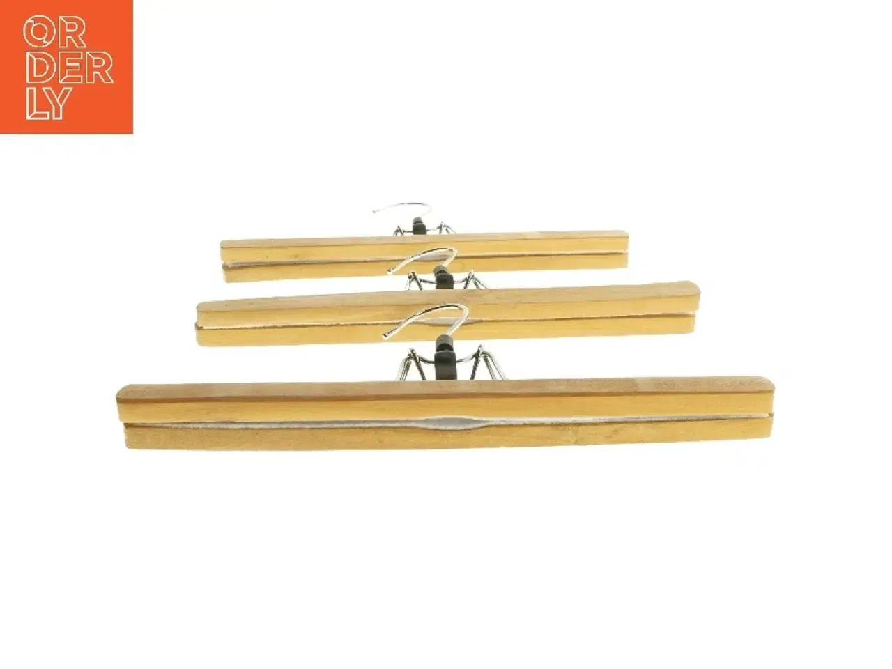 Billede 2 - Træ buksebøjler (str. 3 stk 30x15,5 cm)