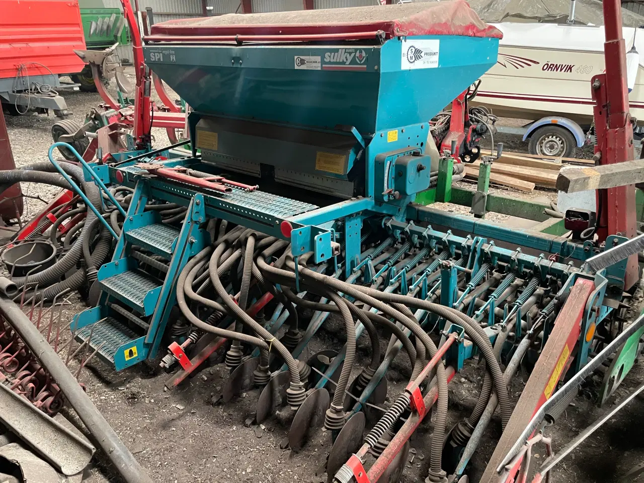 Billede 4 - 4m Sulky luftsåmaskine/kombiharve. 